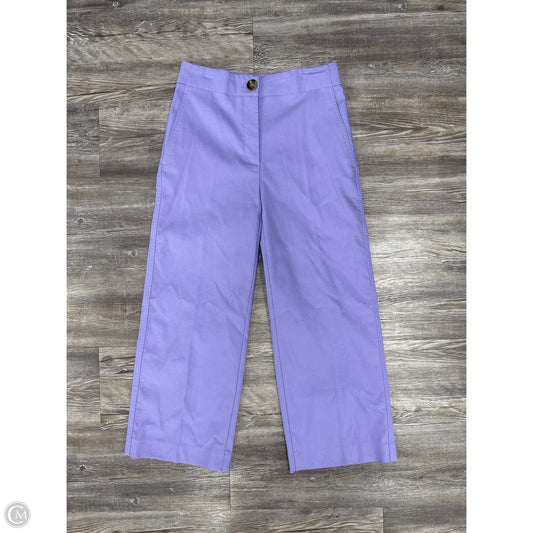 Pants Cropped By Ann Taylor In Purple, Size: Xsp