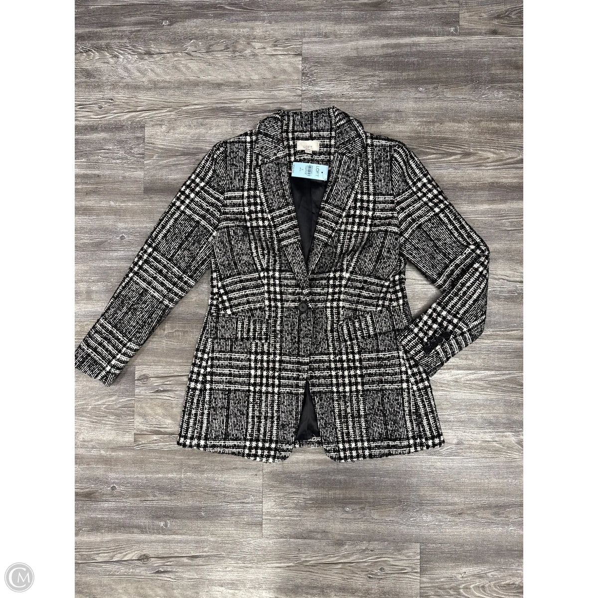 Blazer By Talbots In Black & White, Size: 2p