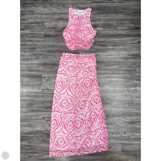 Skirt Set 2pc By House Of Harlow In Pink & White, Size: Xs