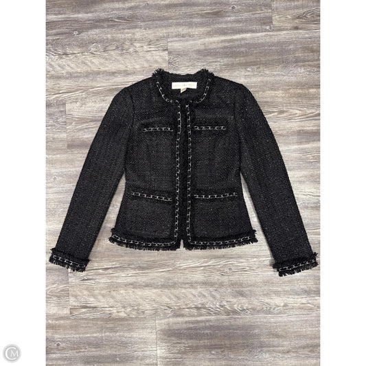 Blazer By Boston Proper In Black & Silver, Size: 0