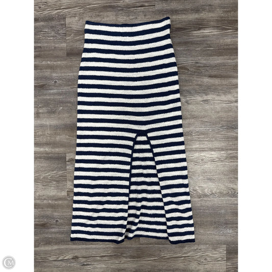 Skirt Midi By Free People In Blue & White, Size: Xs