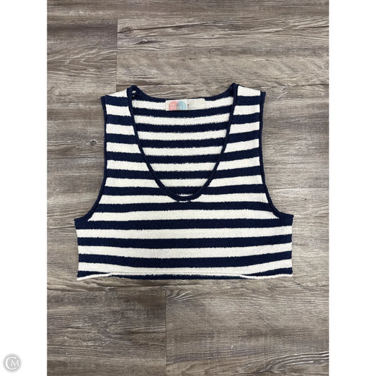 Top Sleeveless Basic By Free People In Blue & White, Size: Xs