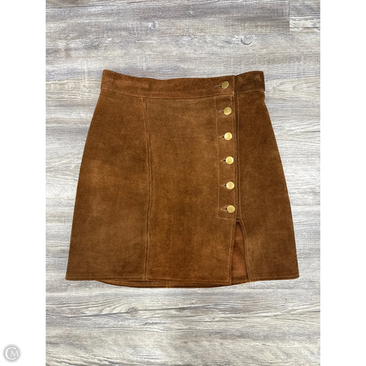 Skirt Mini & Short By Understated Leather In Brown, Size: S