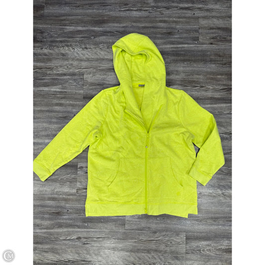 Sweatshirt Hoodie By Talbots In Yellow, Size: 2x