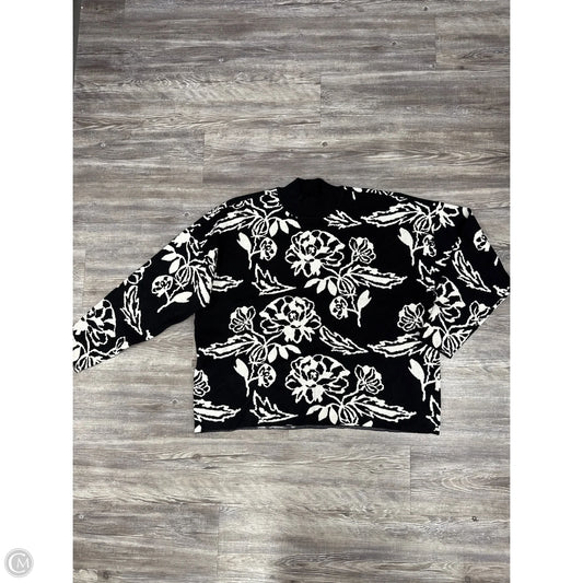 Sweater By Northstyle In Black & White, Size: 2x