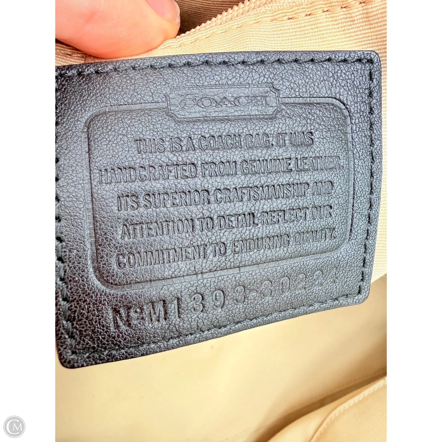 Handbag Designer By Coach, Size: Large