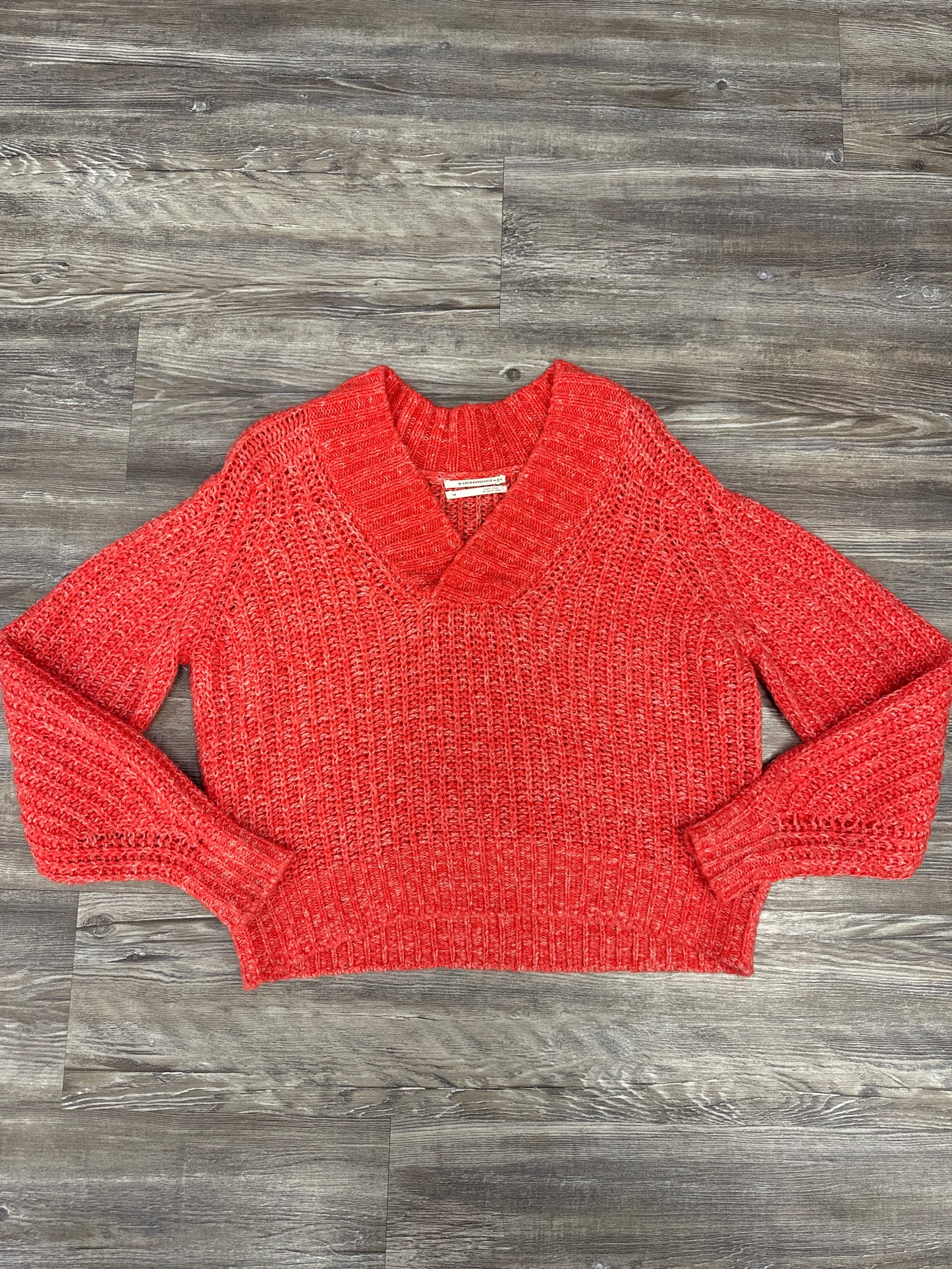 Sweater By Anthropologie In Orange, Size: Xs