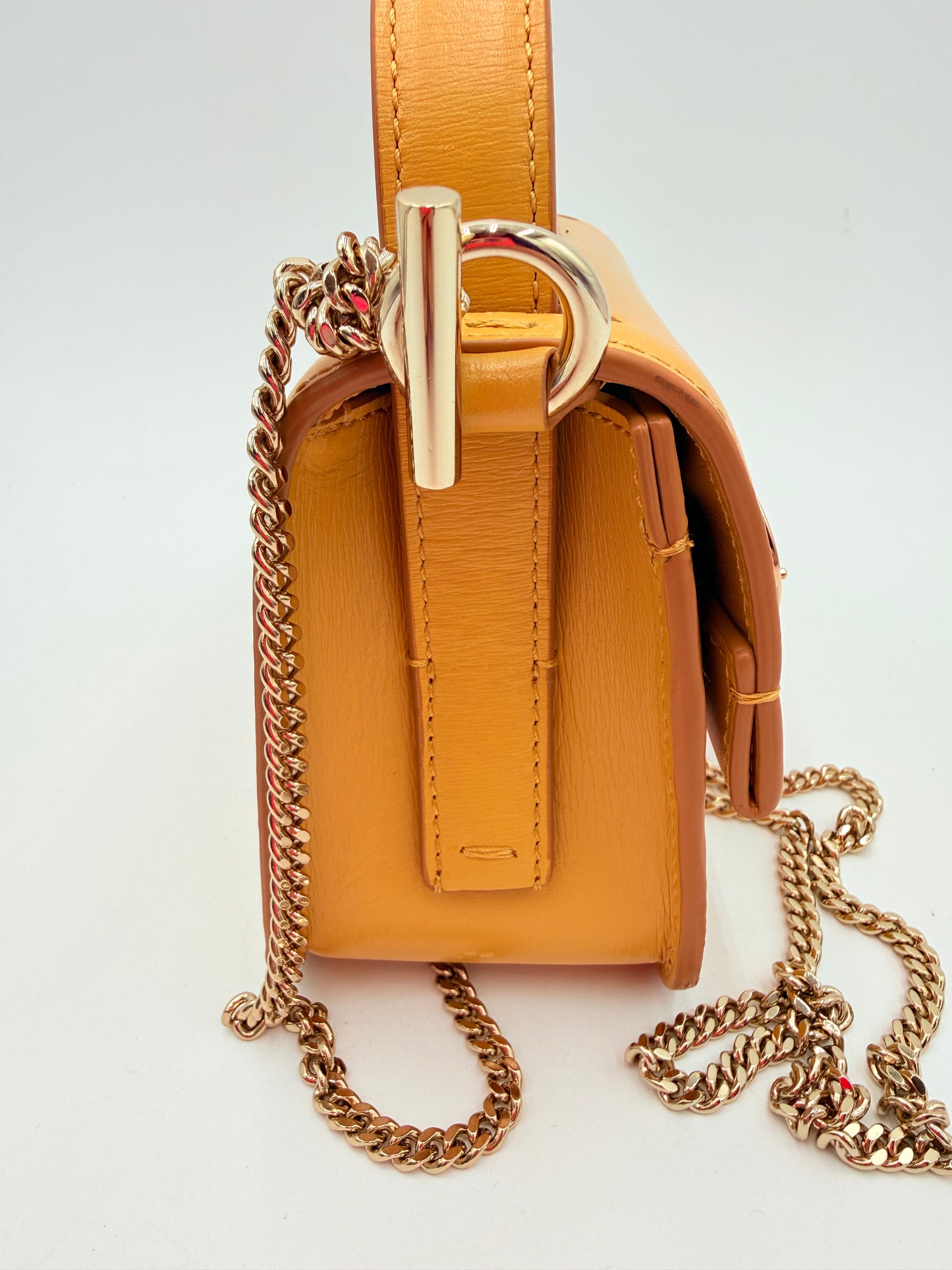 Crossbody Luxury Designer By Chloe In Yellow, Size:Small