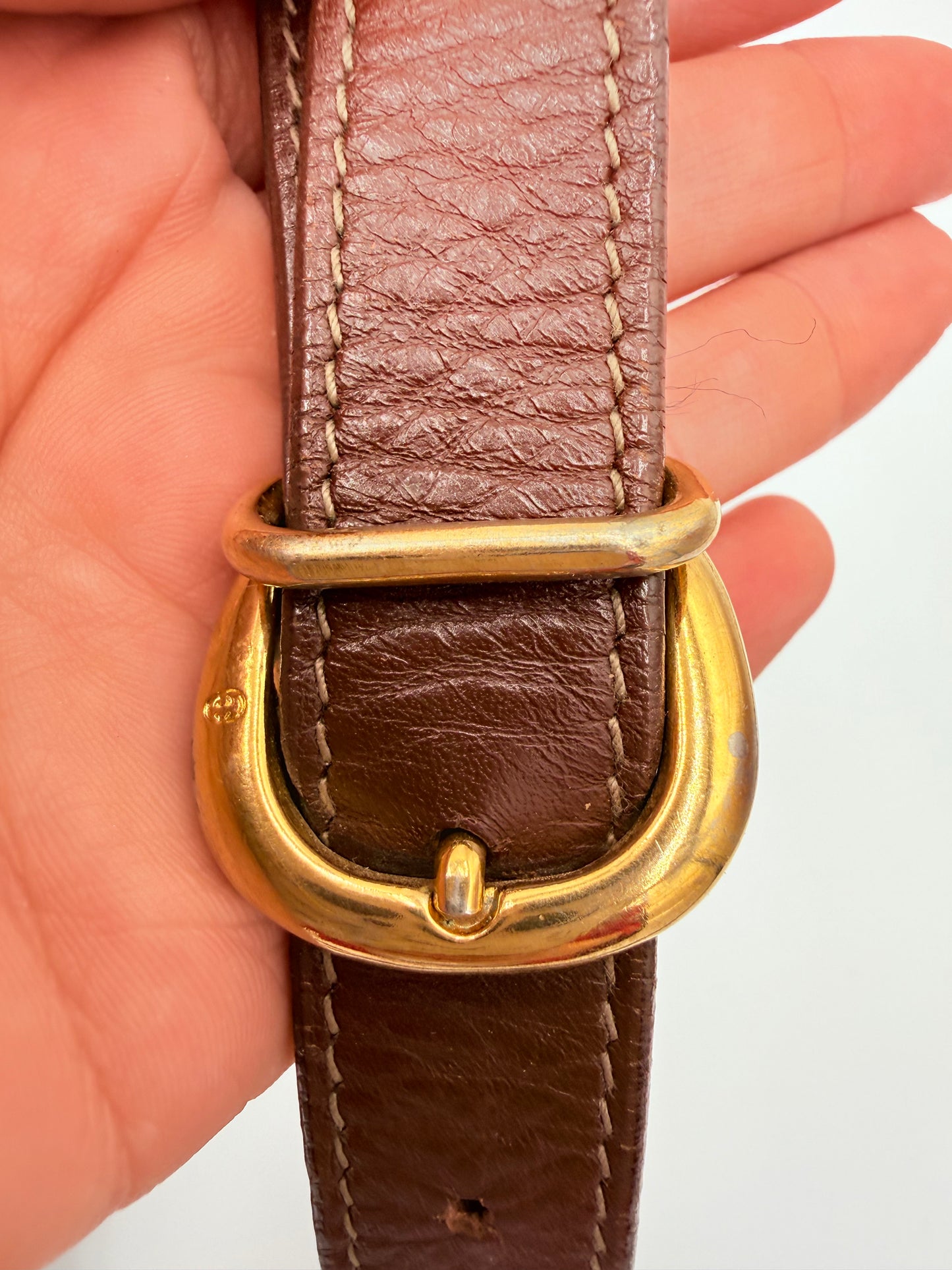 Crossbody Luxury Designer By Gucci In Brown & Green, Size:Medium