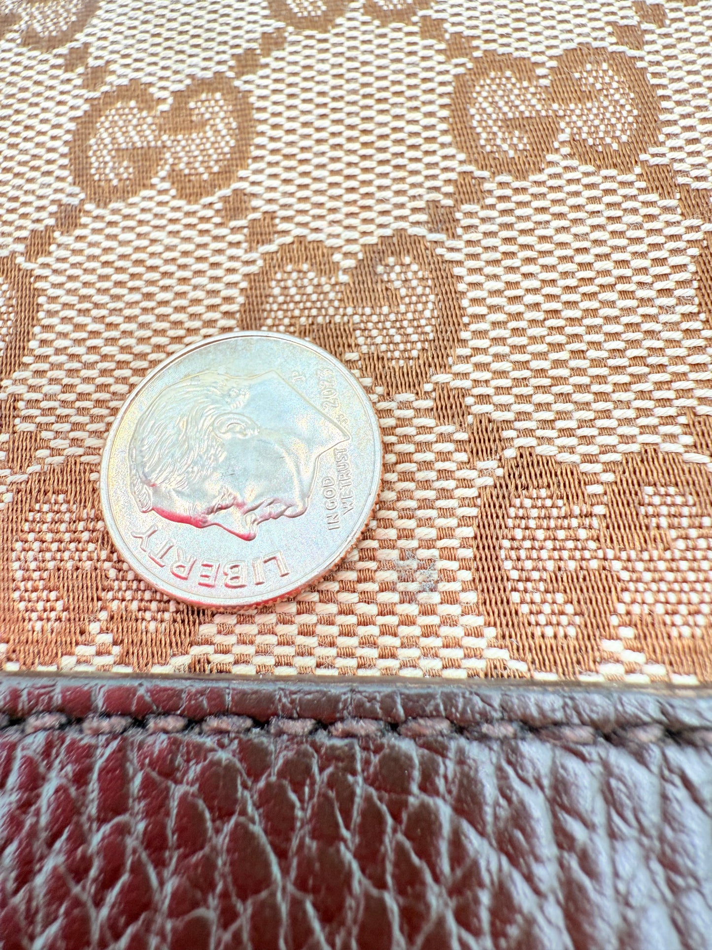 Crossbody Luxury Designer By Gucci In Tan, Size:Medium