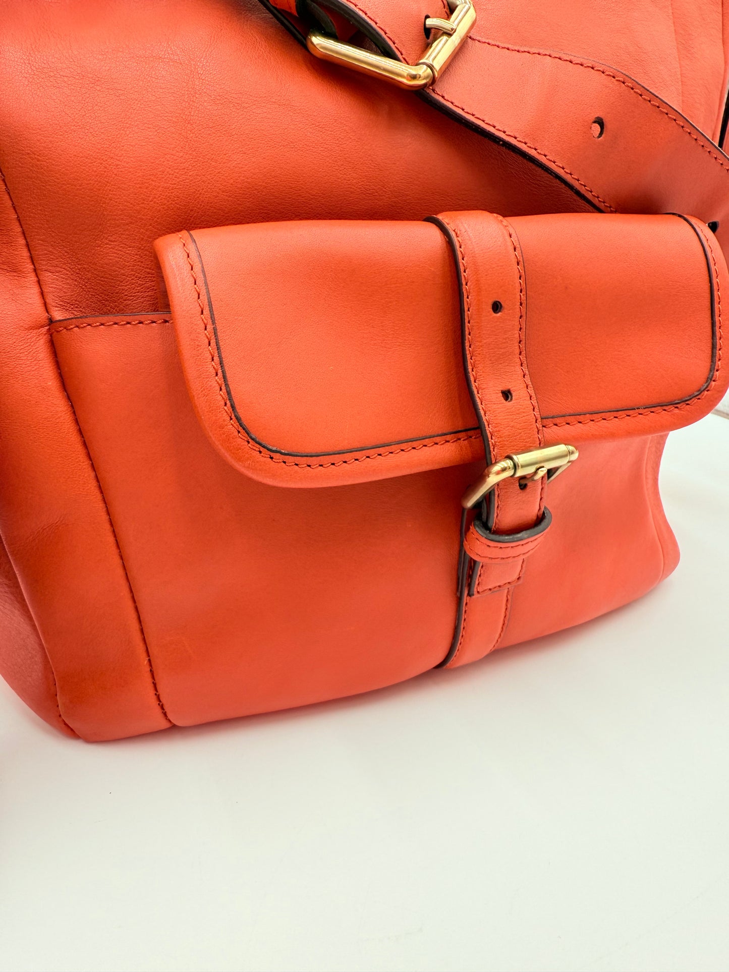Handbag Luxury Designer By Chloe In Orange, Size:Large