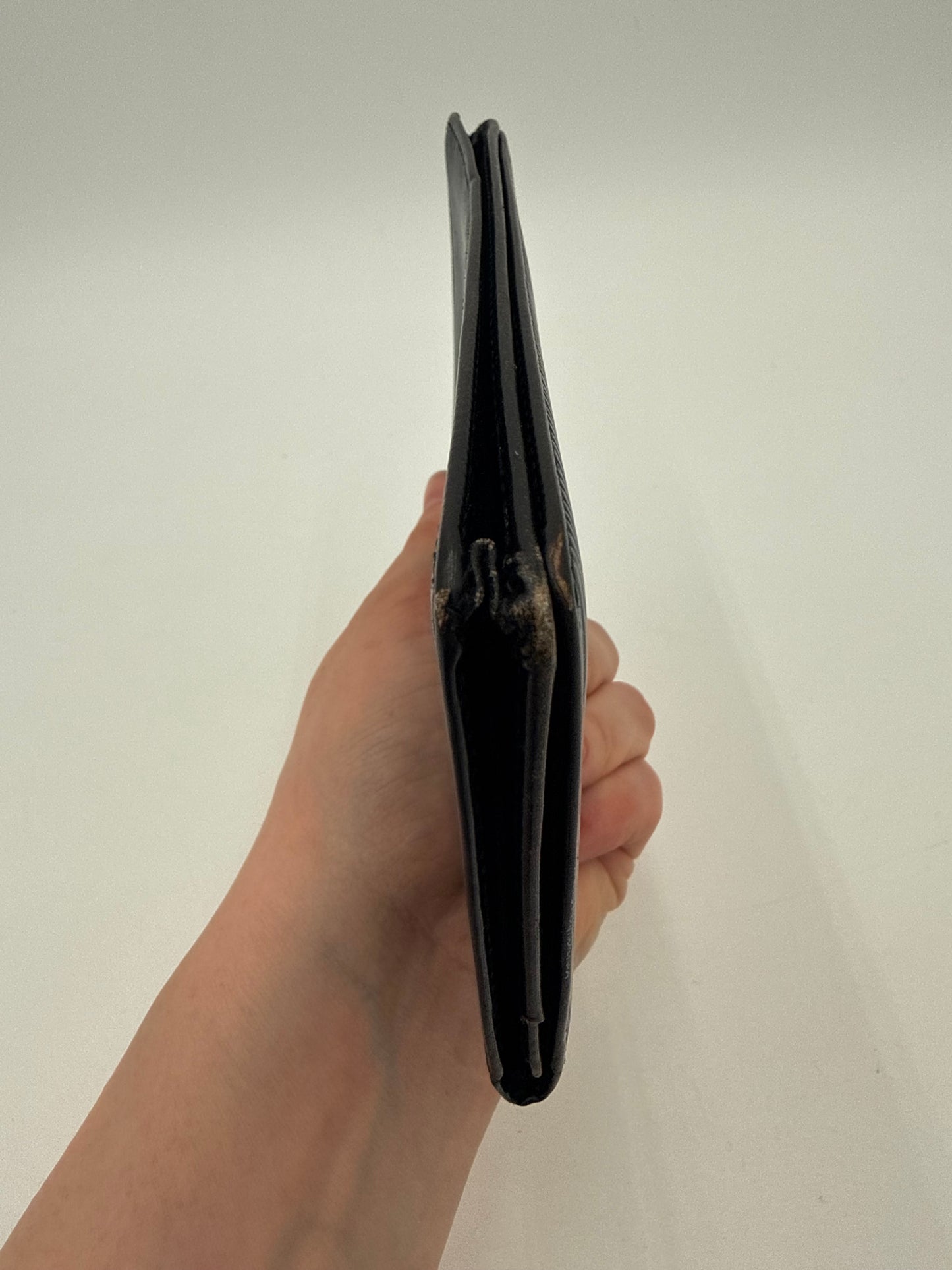 Wallet Luxury Designer By Louis Vuitton In Black, Size:Medium