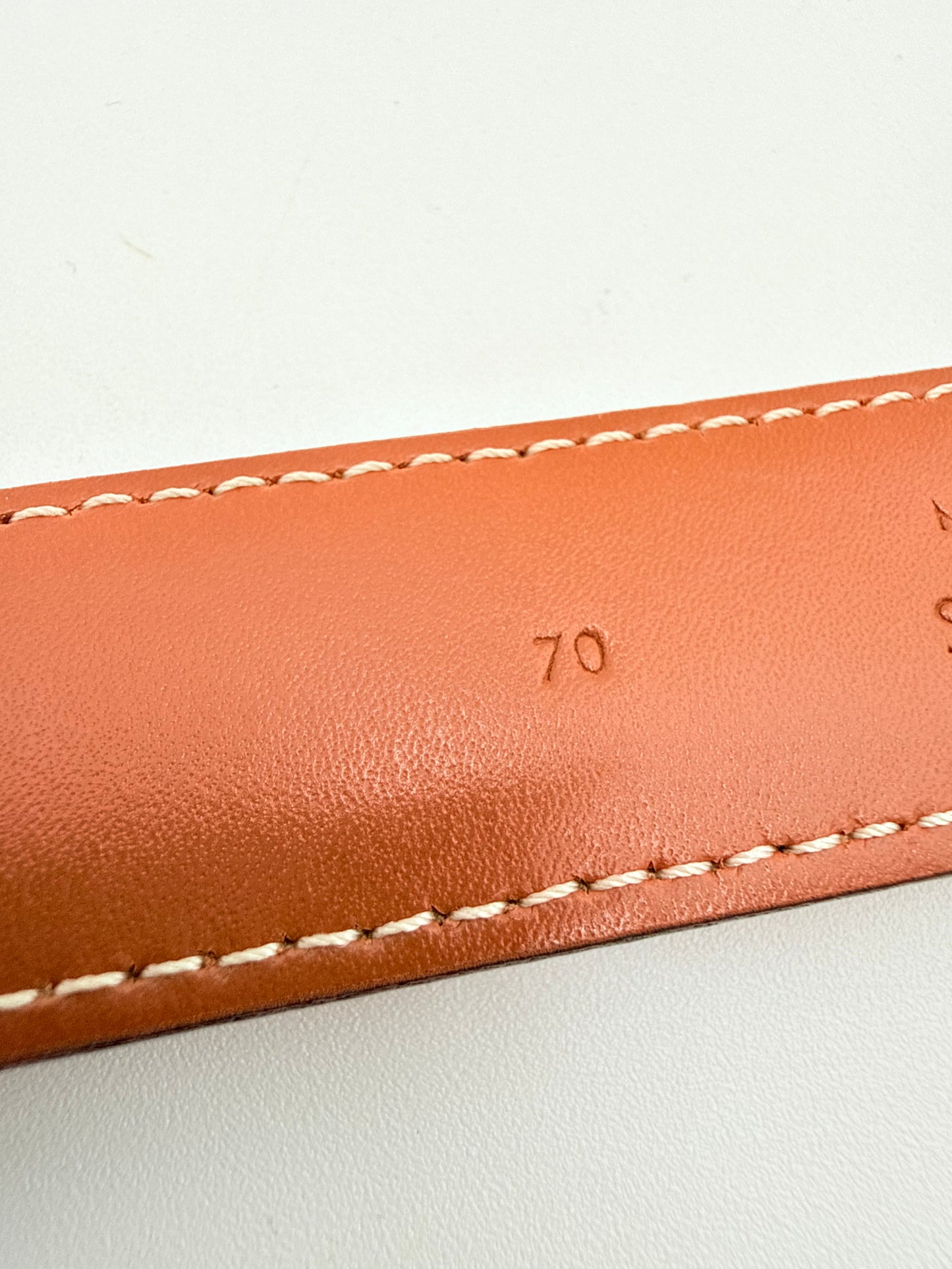 Belt Luxury Designer By Celine In Brown, Size: XS