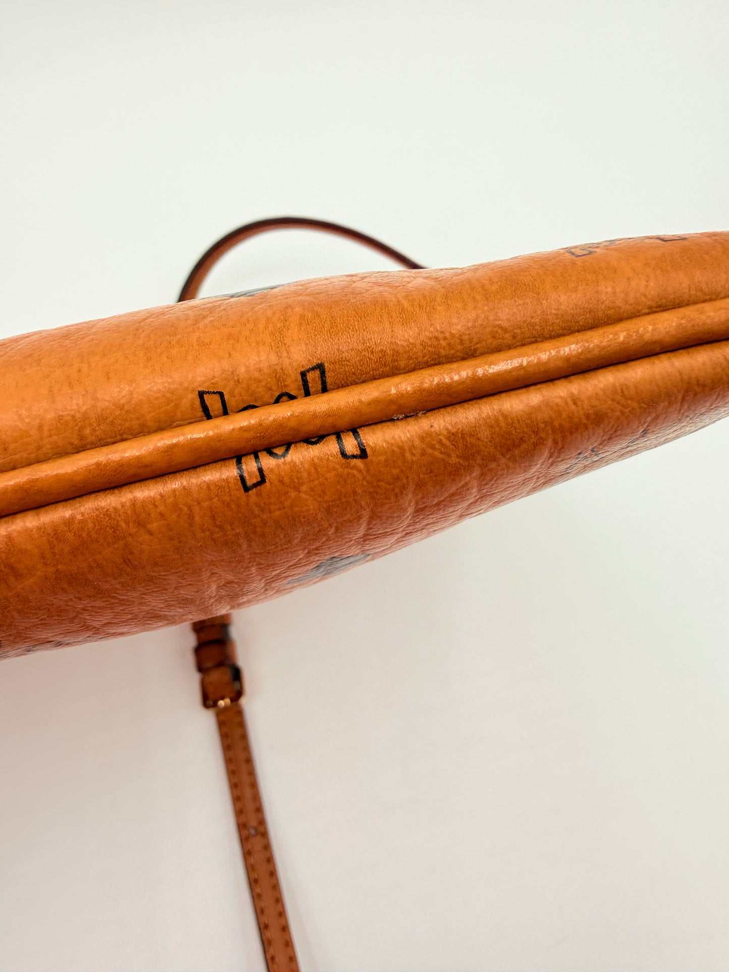Crossbody Luxury Designer By Mcm In Tan, Size:Medium