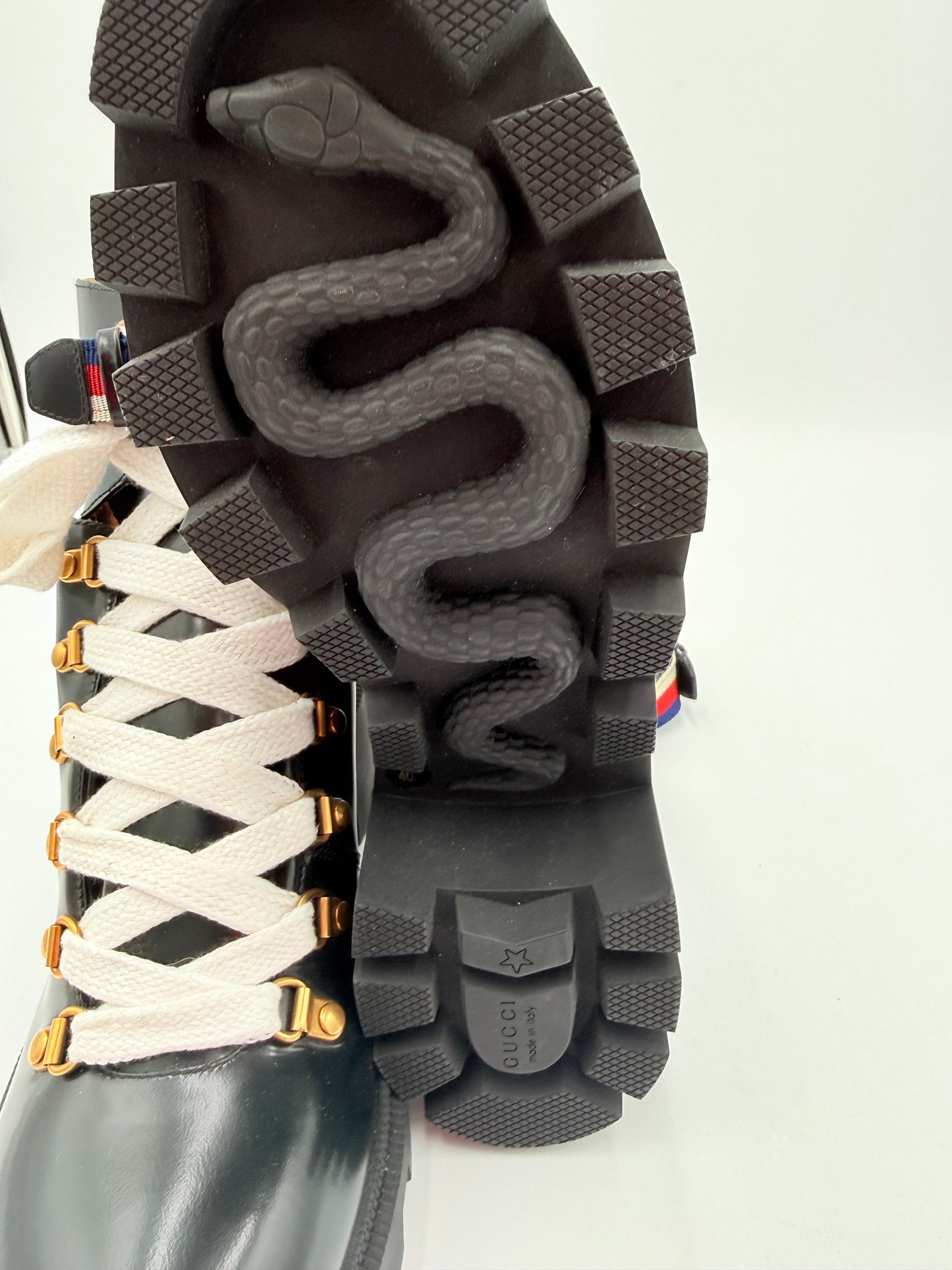 Boots Luxury Designer By Gucci In Black, Size:9.5