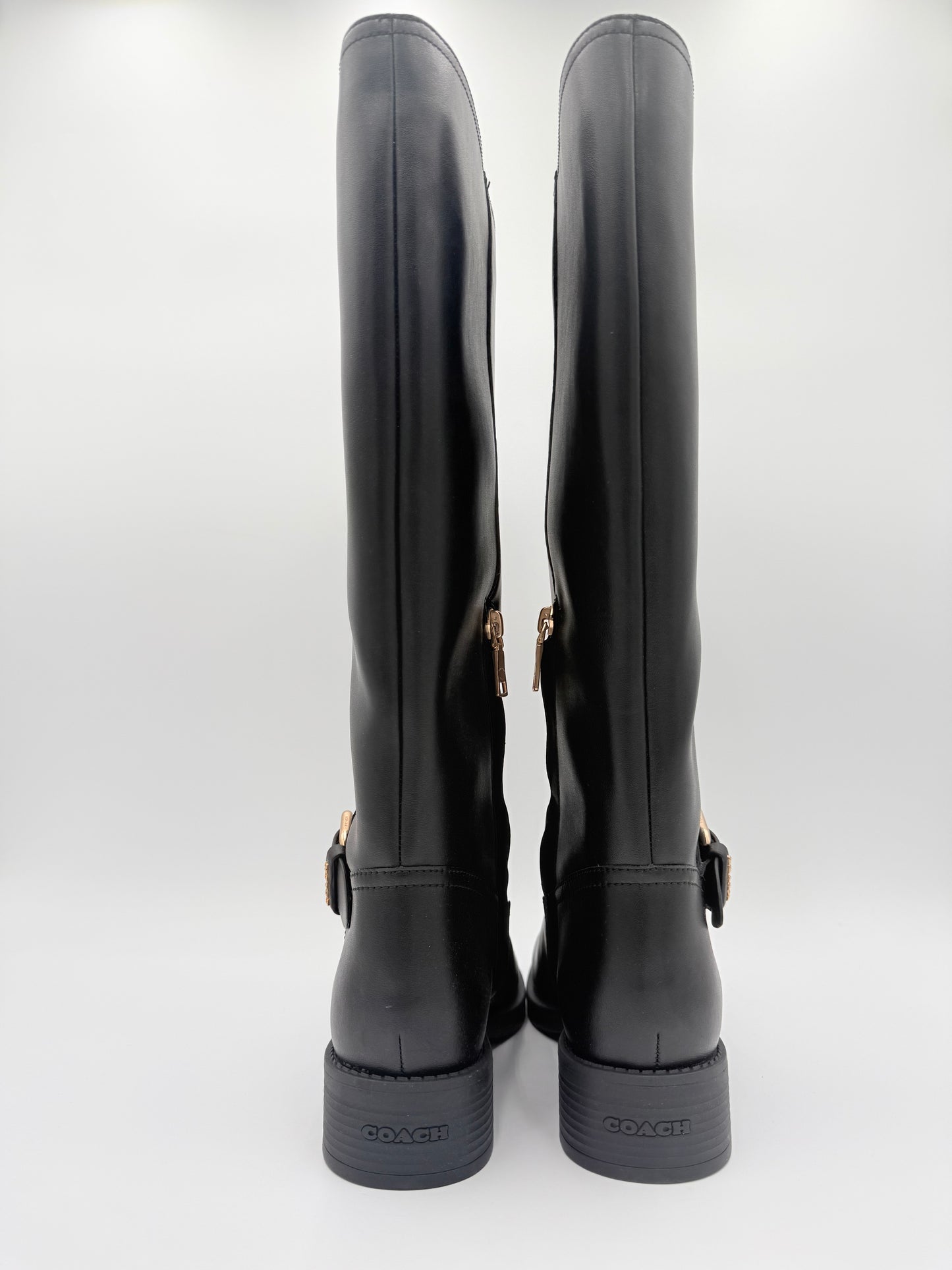 Boots Designer By Coach In Black, Size: 8.5