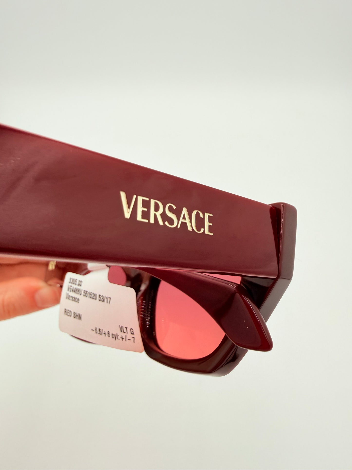 Sunglasses Luxury Designer By Versace In Red