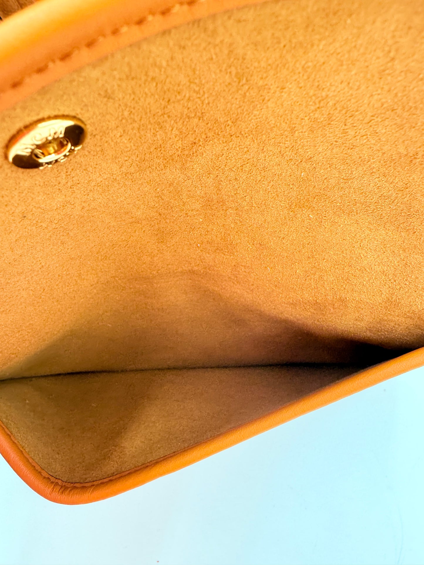 Handbag Luxury Designer By Mcm In Brown, Size:Medium