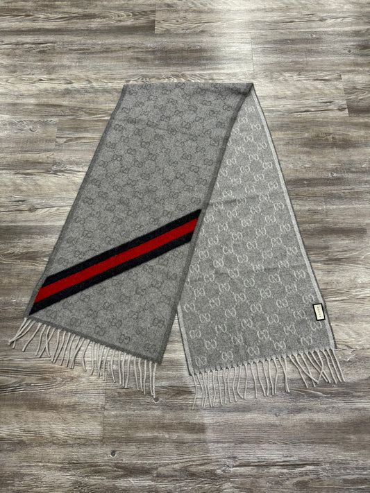 Scarf Luxury Designer By Gucci In Grey