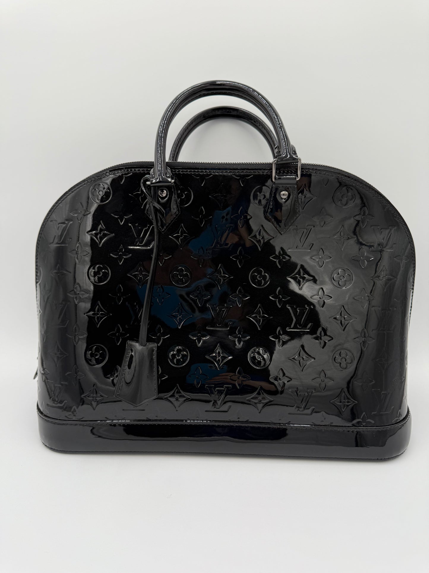 Handbag Luxury Designer By Louis Vuitton In Black, Size:Large