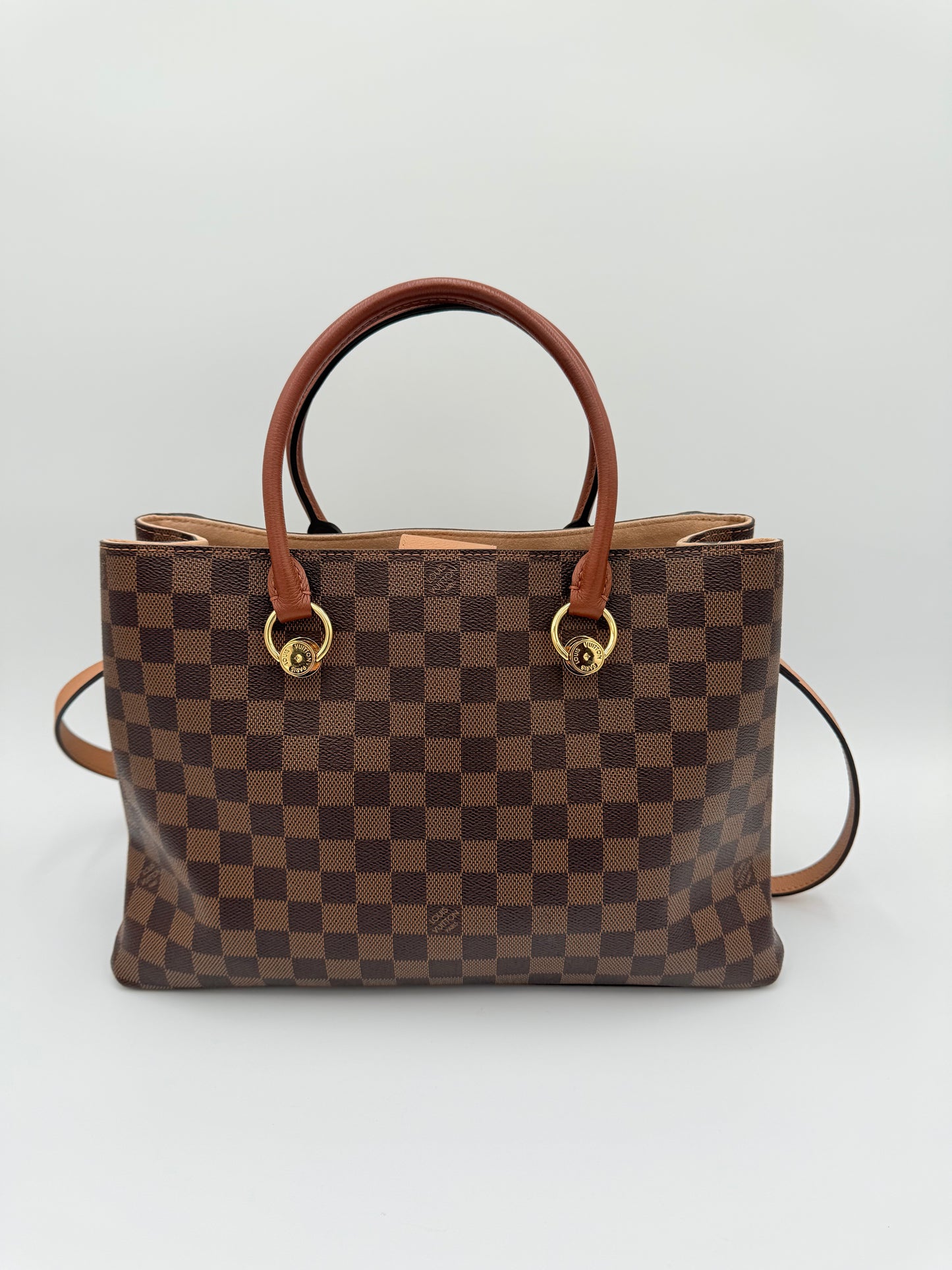 Handbag Luxury Designer By Louis Vuitton In Brown, Size:Medium