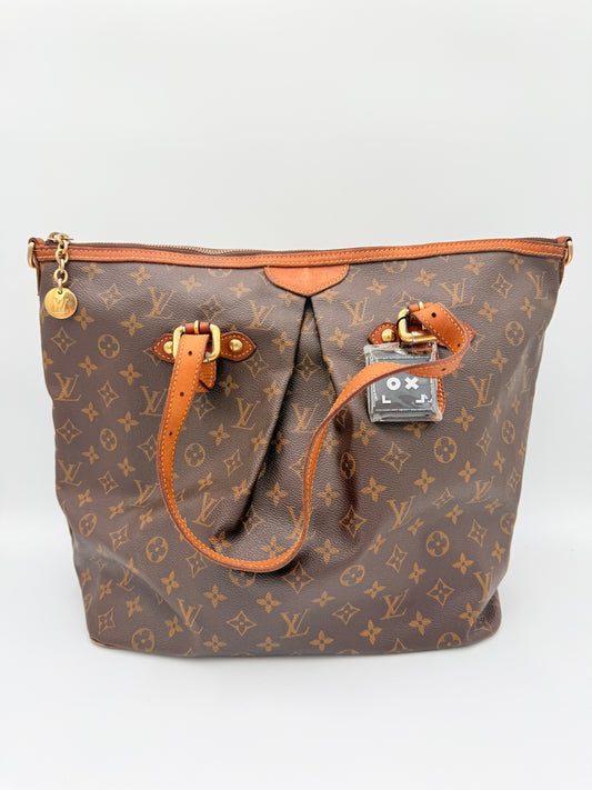Tote Luxury Designer By Louis Vuitton In Brown & Tan, Size:Medium