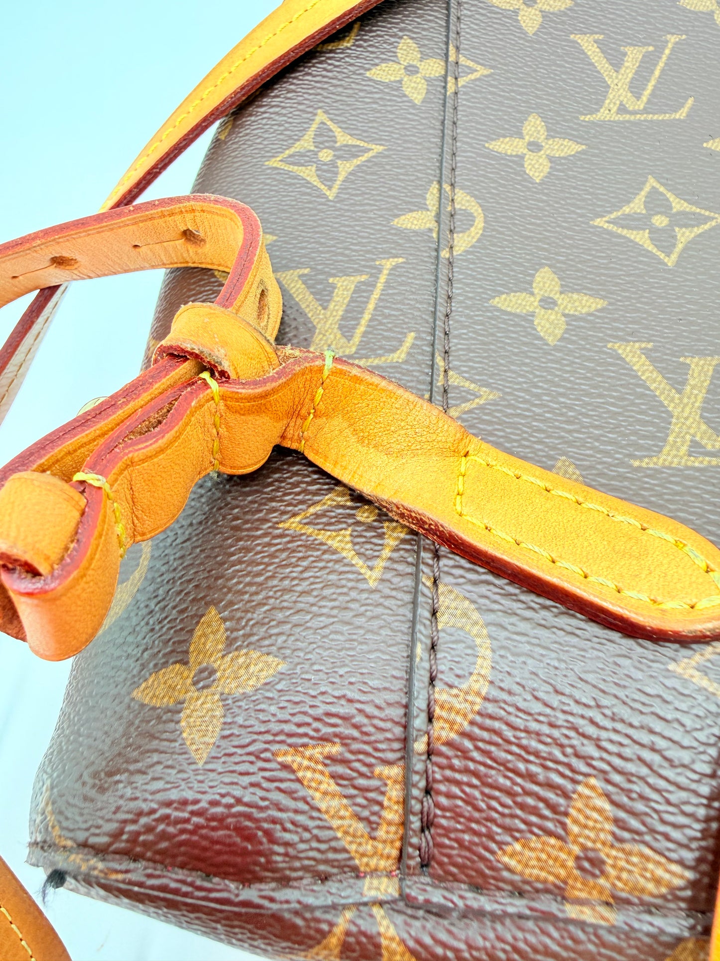 Backpack Luxury Designer By Louis Vuitton In Brown, Size:Medium
