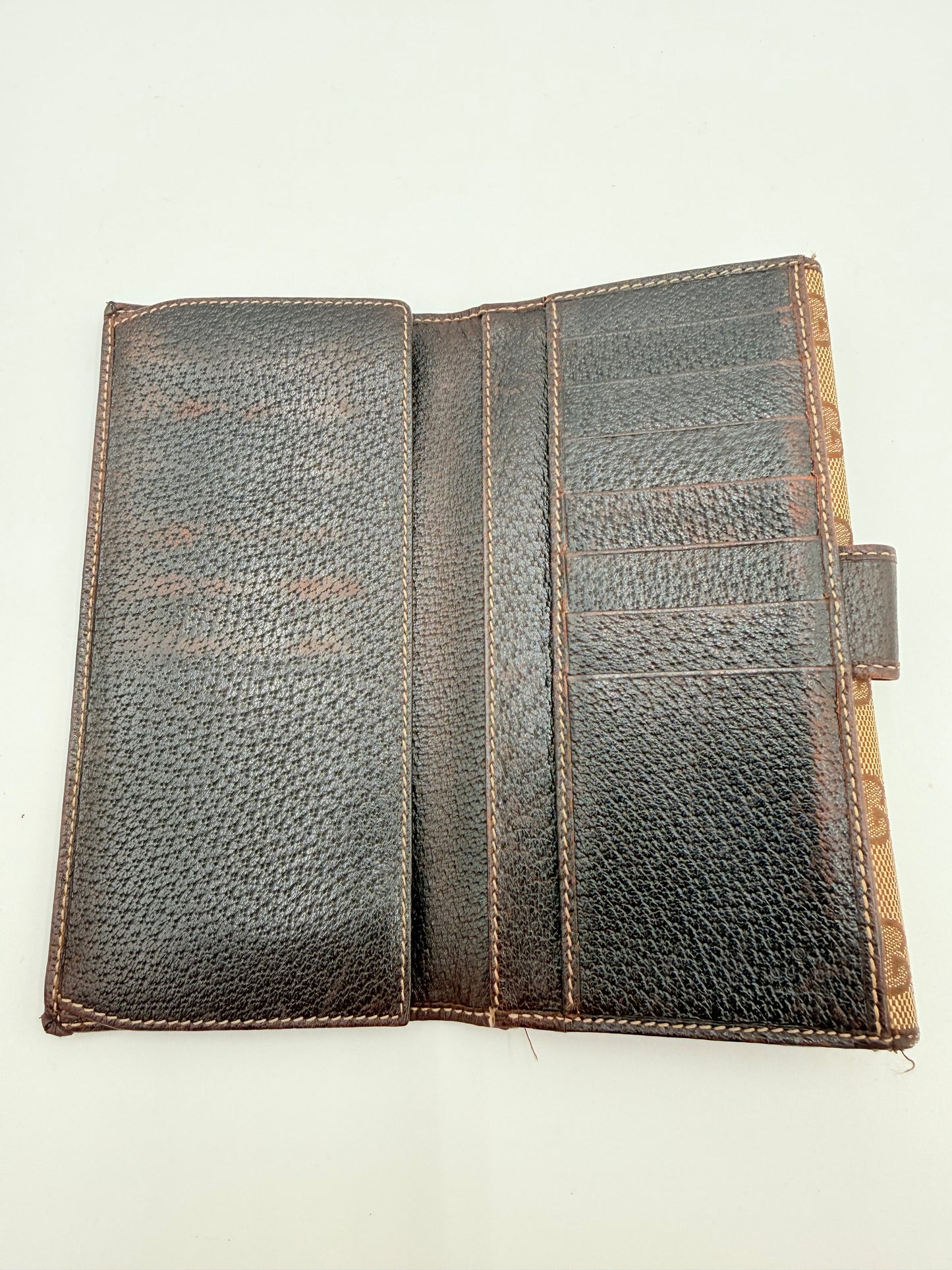 Wallet Luxury Designer By Gucci In Brown, Size:Large