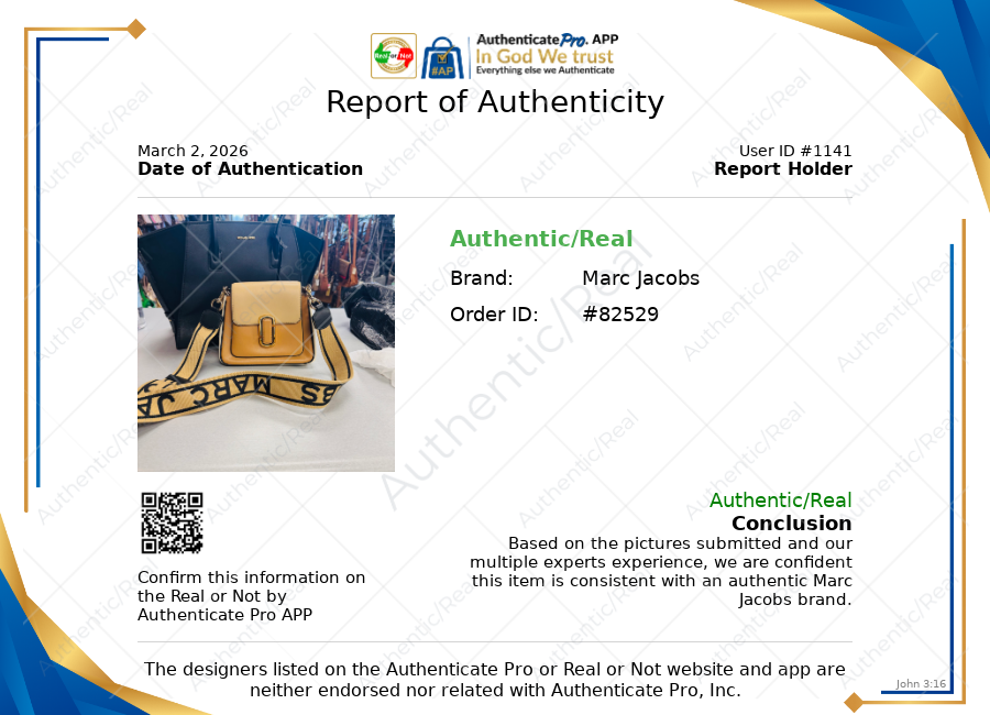 Crossbody Luxury Designer By Marc Jacobs In Tan, Size:Medium