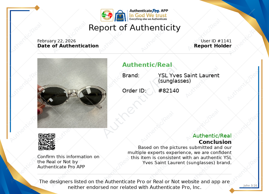 Sunglasses By Yves Saint Laurent