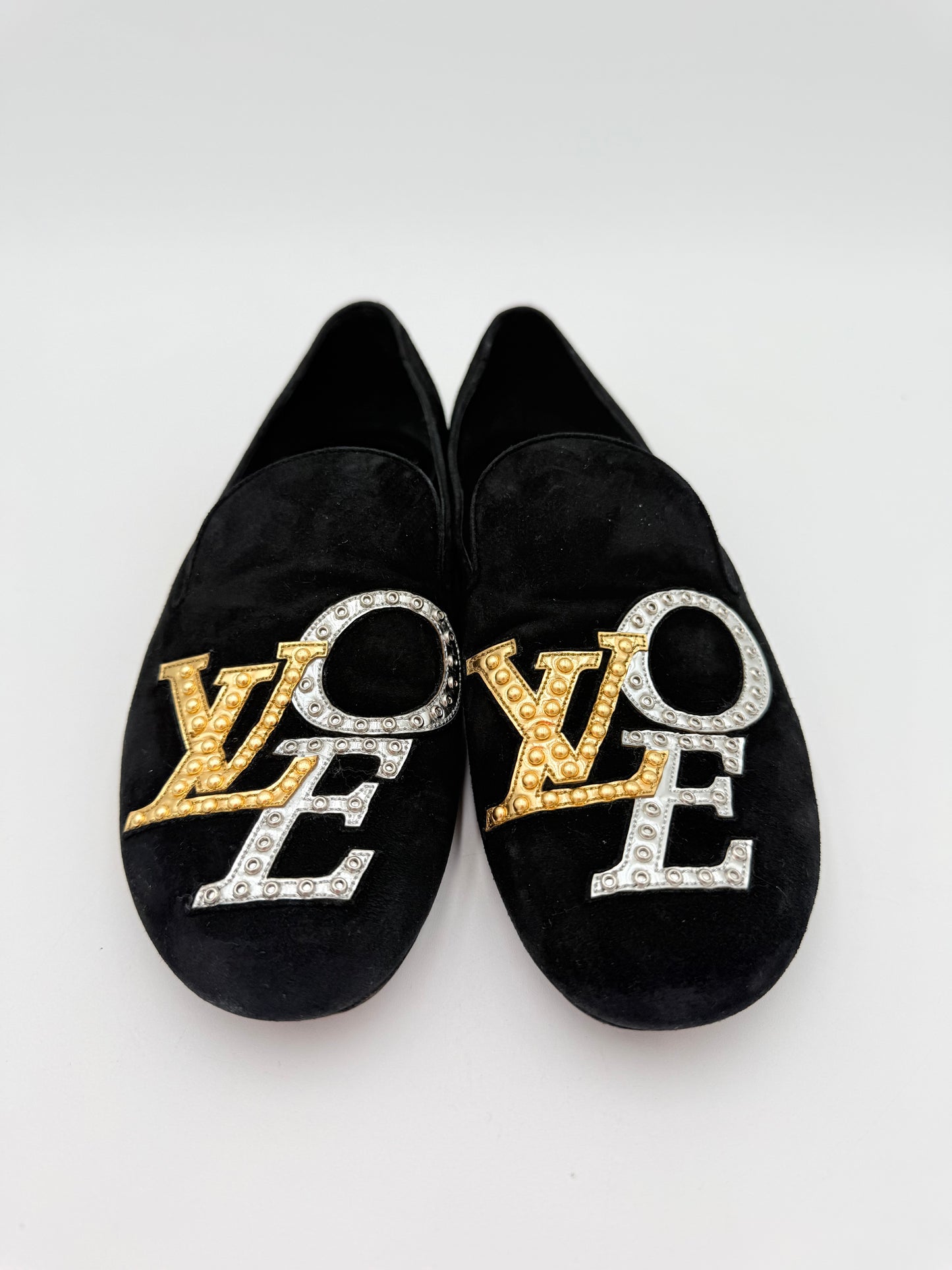 Shoes Luxury Designer By Louis Vuitton In Black, Size:5