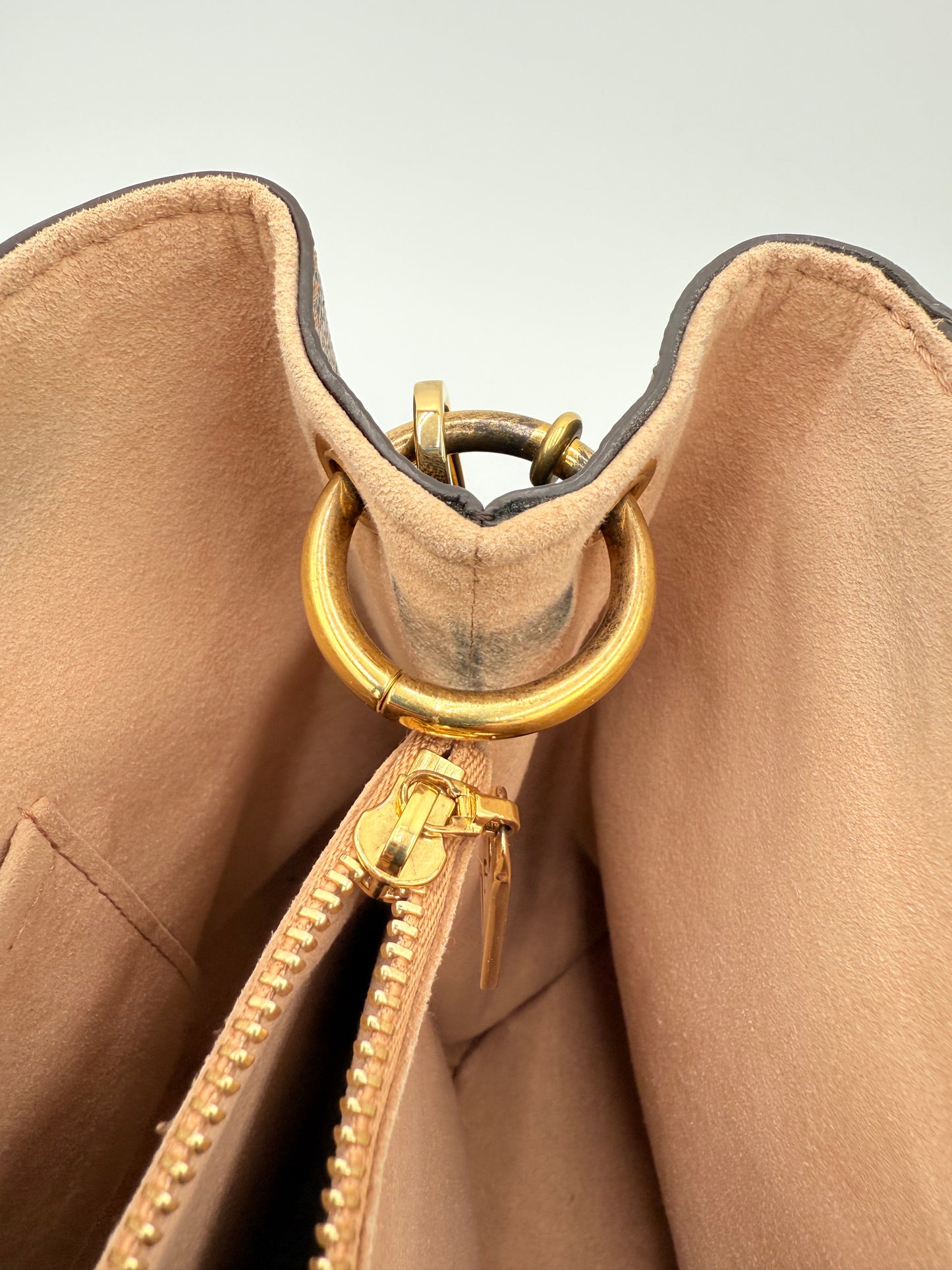 Handbag Luxury Designer By Louis Vuitton In Brown, Size:Medium