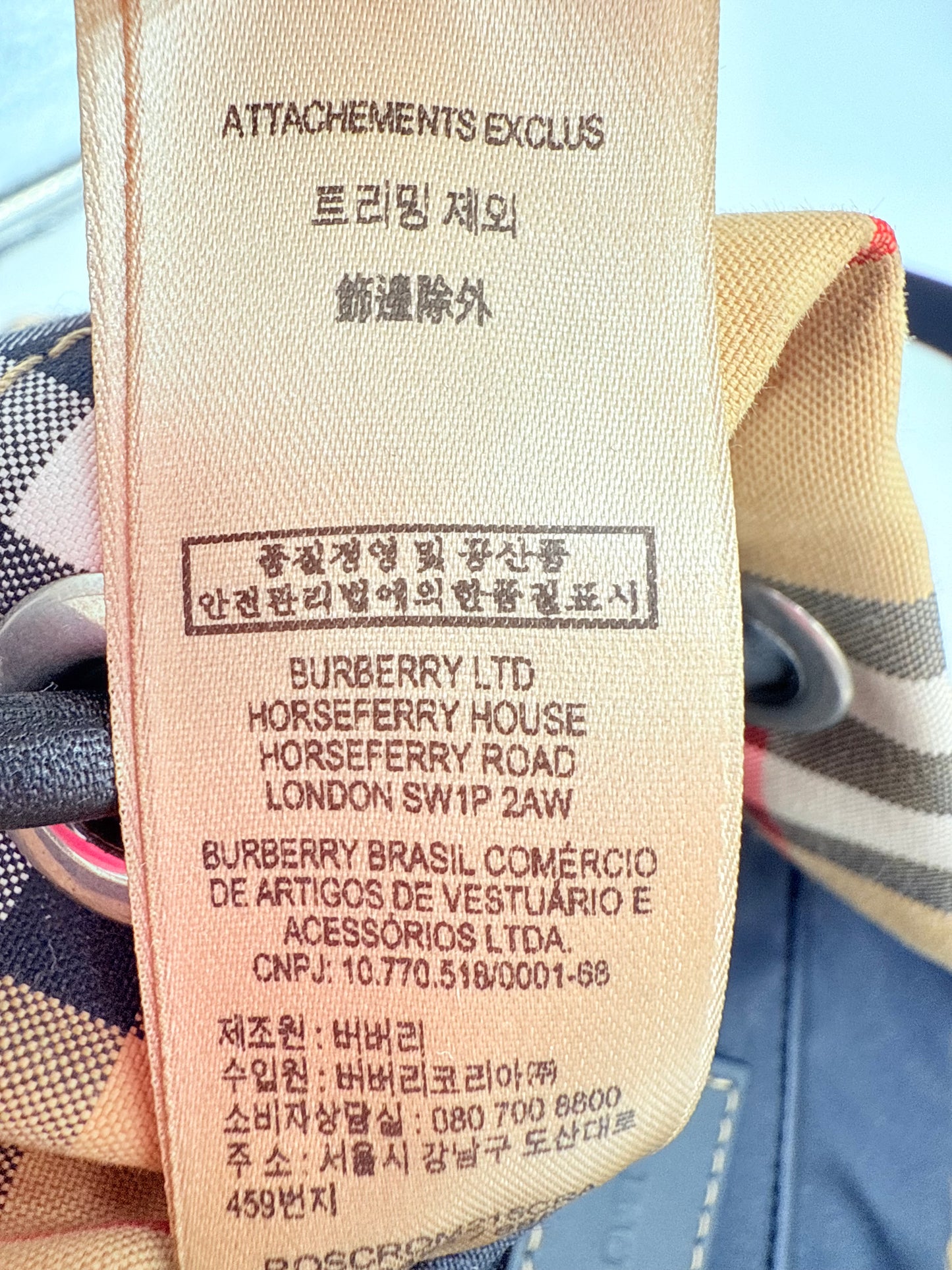 Backpack Luxury Designer By Burberry In Plaid Pattern, Size:Small