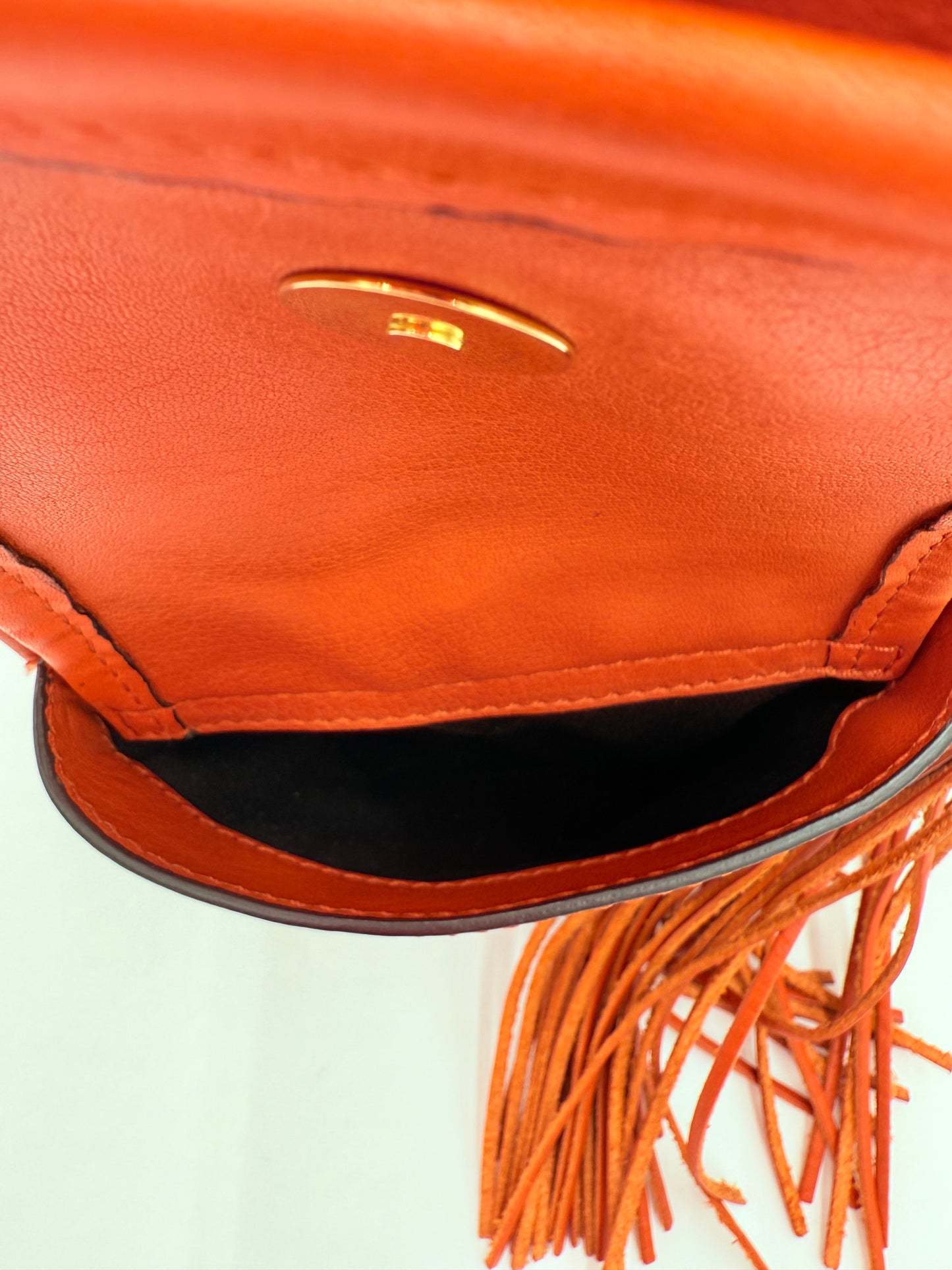 Handbag Luxury Designer By Chloe In Orange, Size:Large