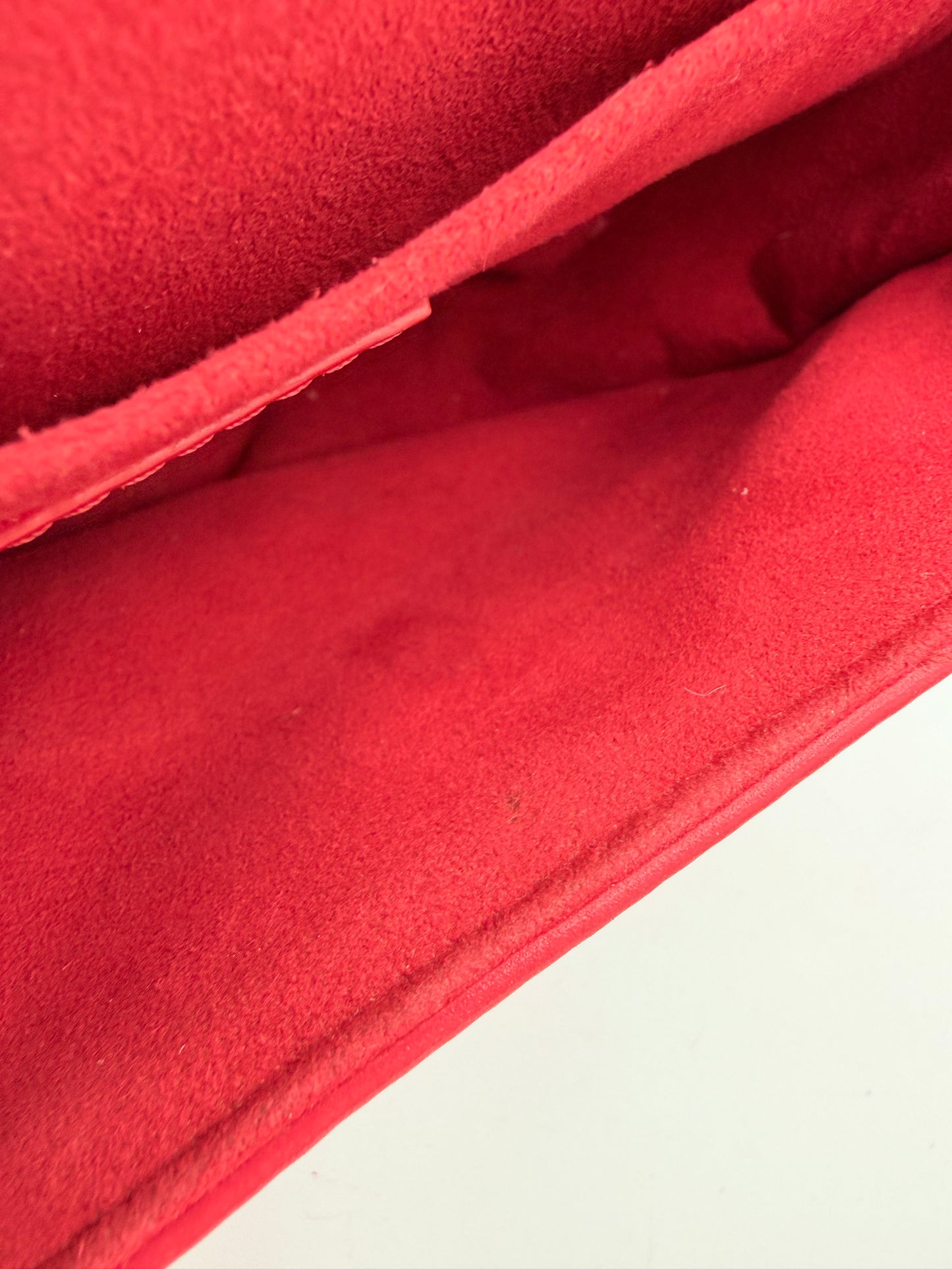 Handbag Luxury Designer By Louis Vuitton In Red, Size:Medium