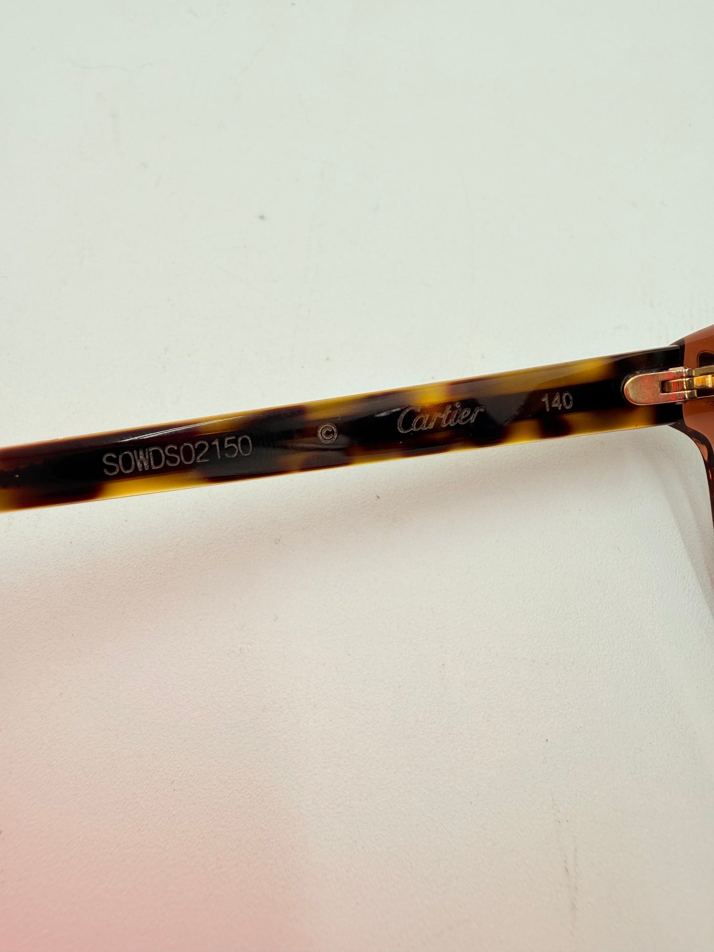 Sunglasses Luxury Designer By Cartier In Tortoise Shell Print