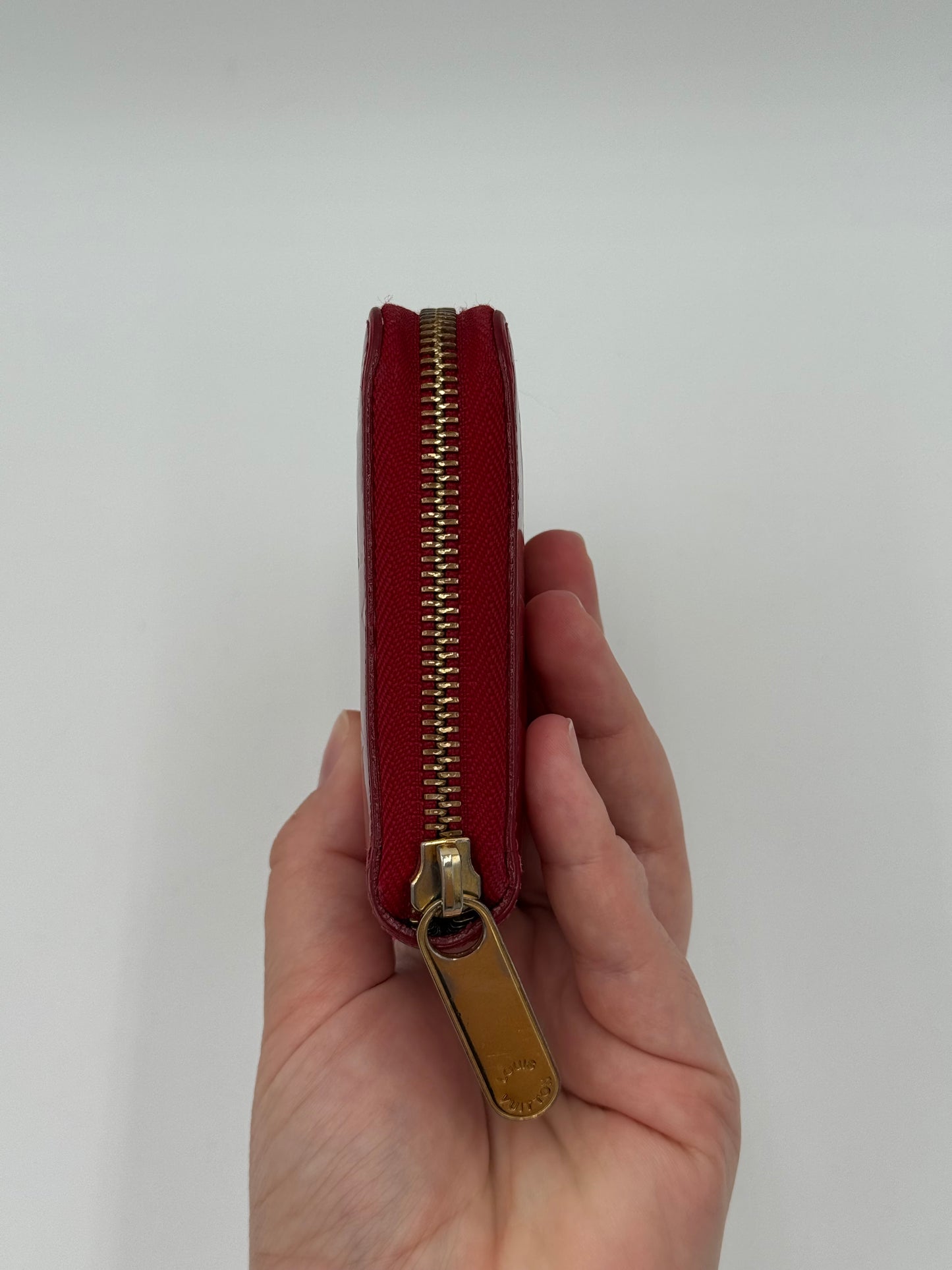 Wallet Luxury Designer By Louis Vuitton In Red, Size:Large