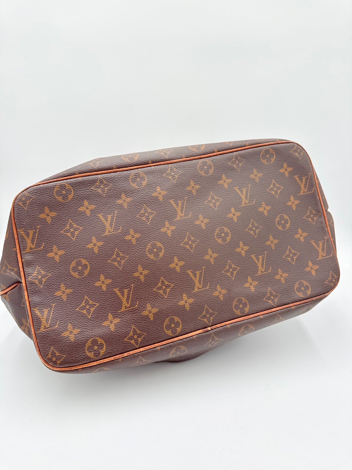Tote Luxury Designer By Louis Vuitton In Brown & Tan, Size:Medium