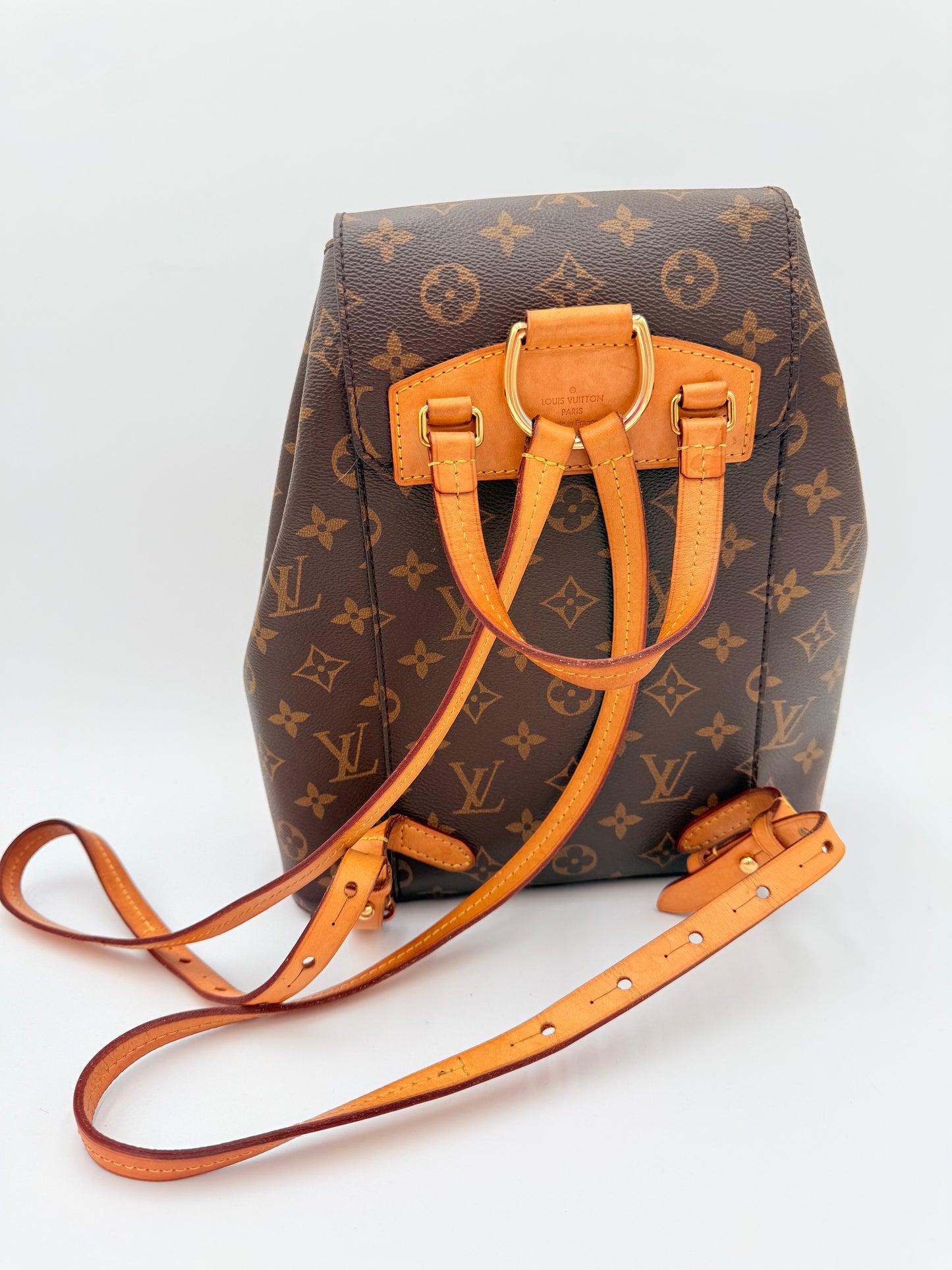 Backpack Luxury Designer By Louis Vuitton In Brown, Size:Medium