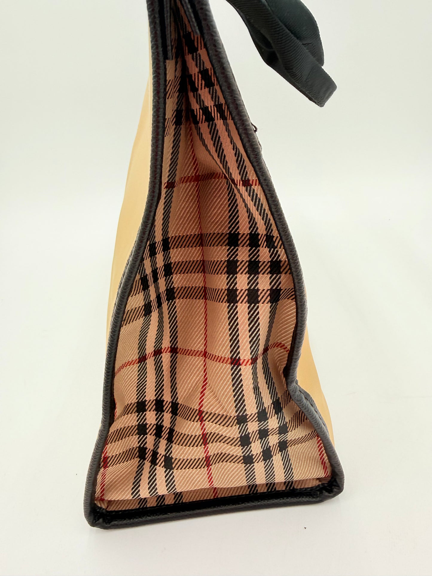 Tote Luxury Designer By Burberry In Tan, Size:Small