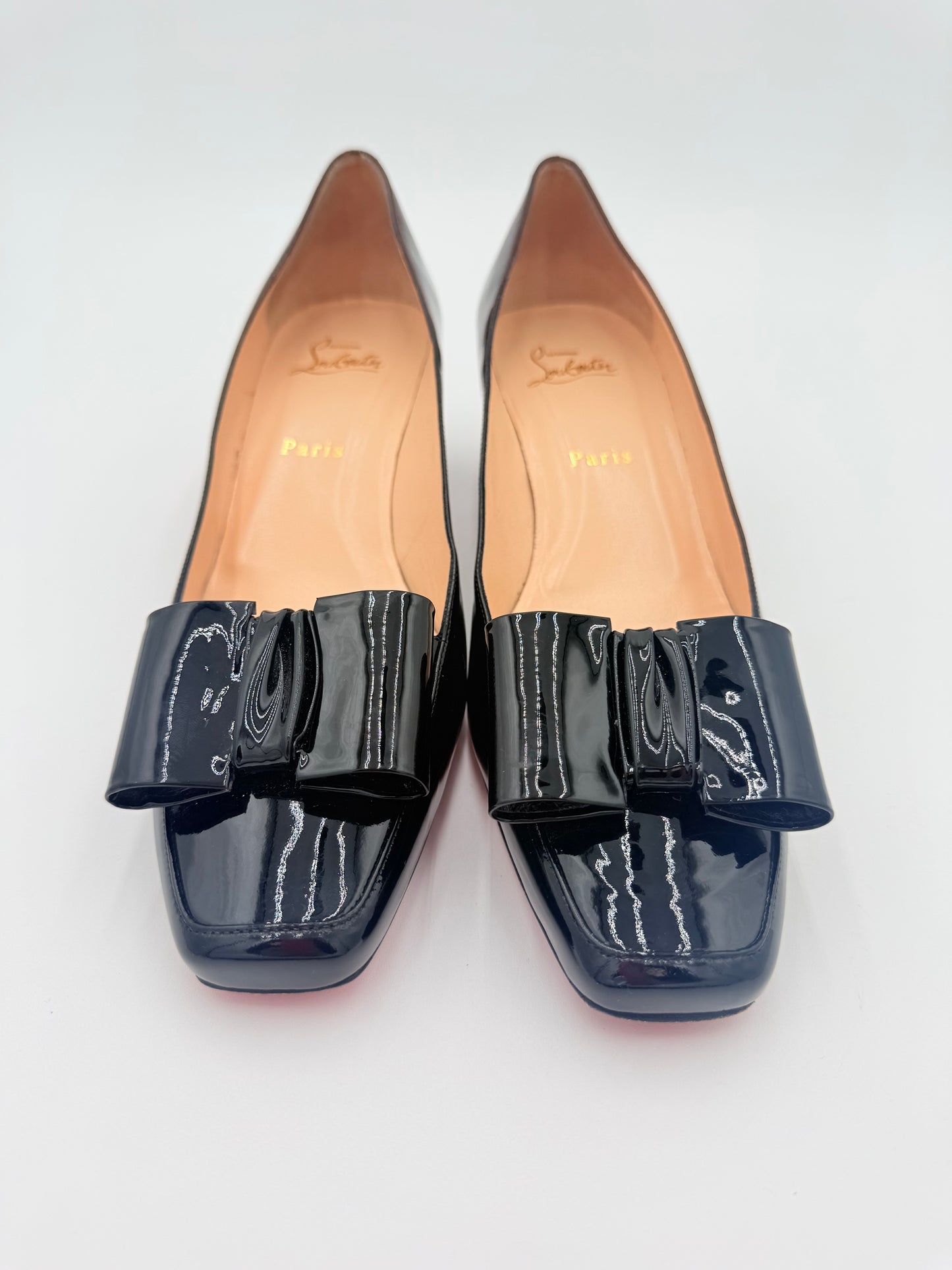 Shoes Luxury Designer By Christian Louboutin In Black, Size: 10