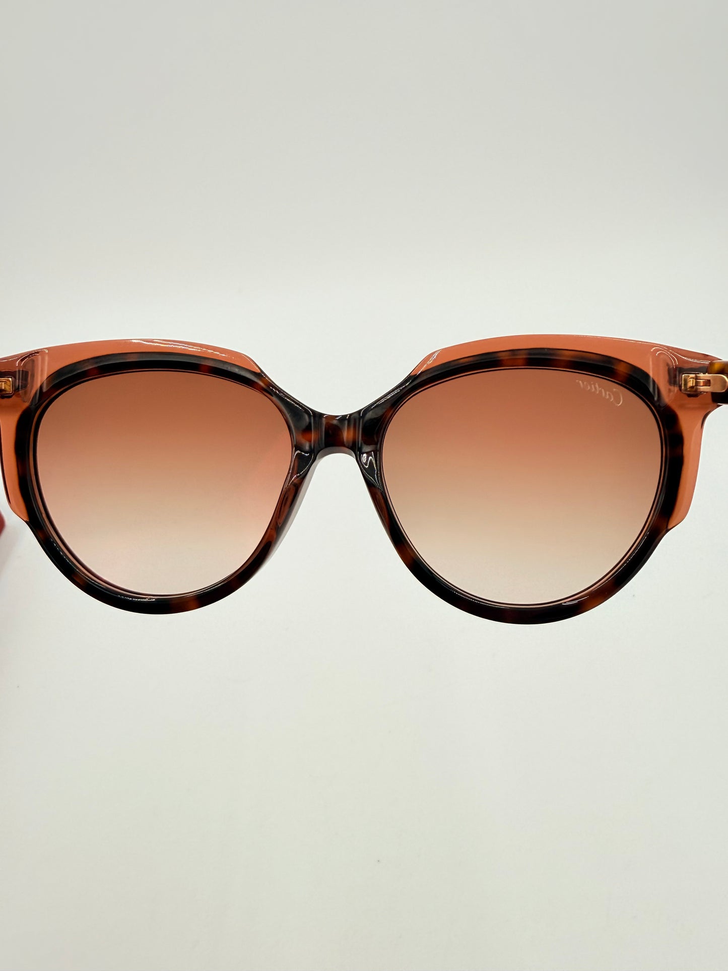 Sunglasses Luxury Designer By Cartier In Tortoise Shell Print