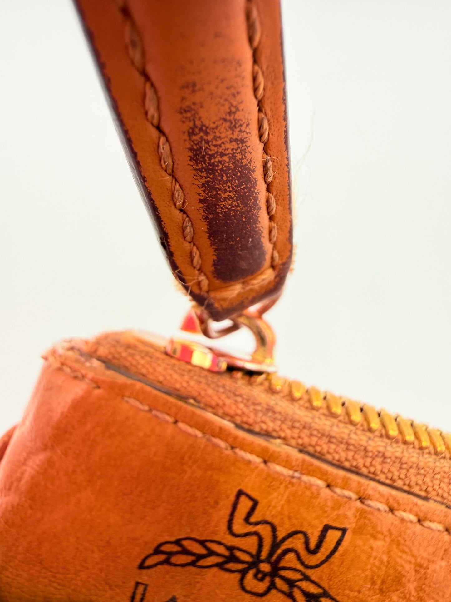 Crossbody Luxury Designer By Mcm In Tan, Size:Medium