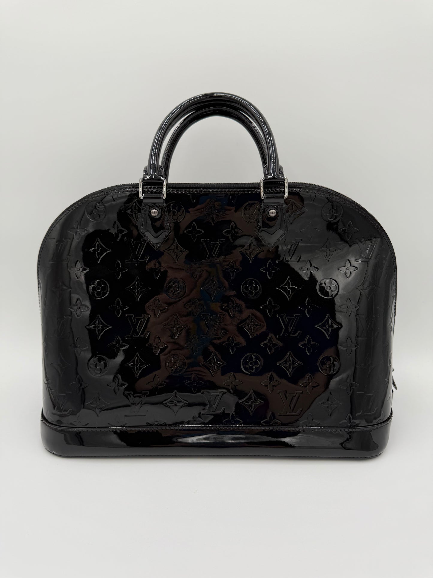 Handbag Luxury Designer By Louis Vuitton In Black, Size:Large