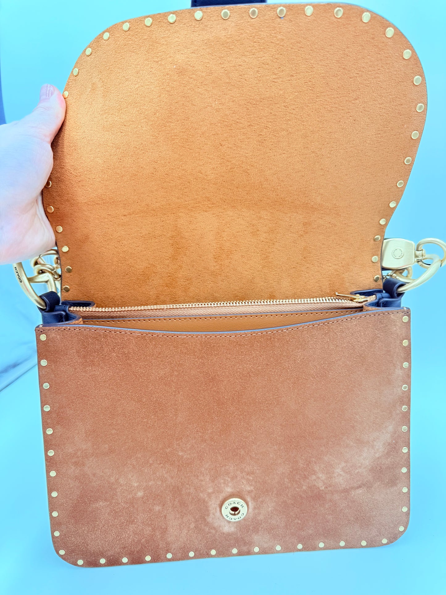 Crossbody Designer By Coach, Size: Medium