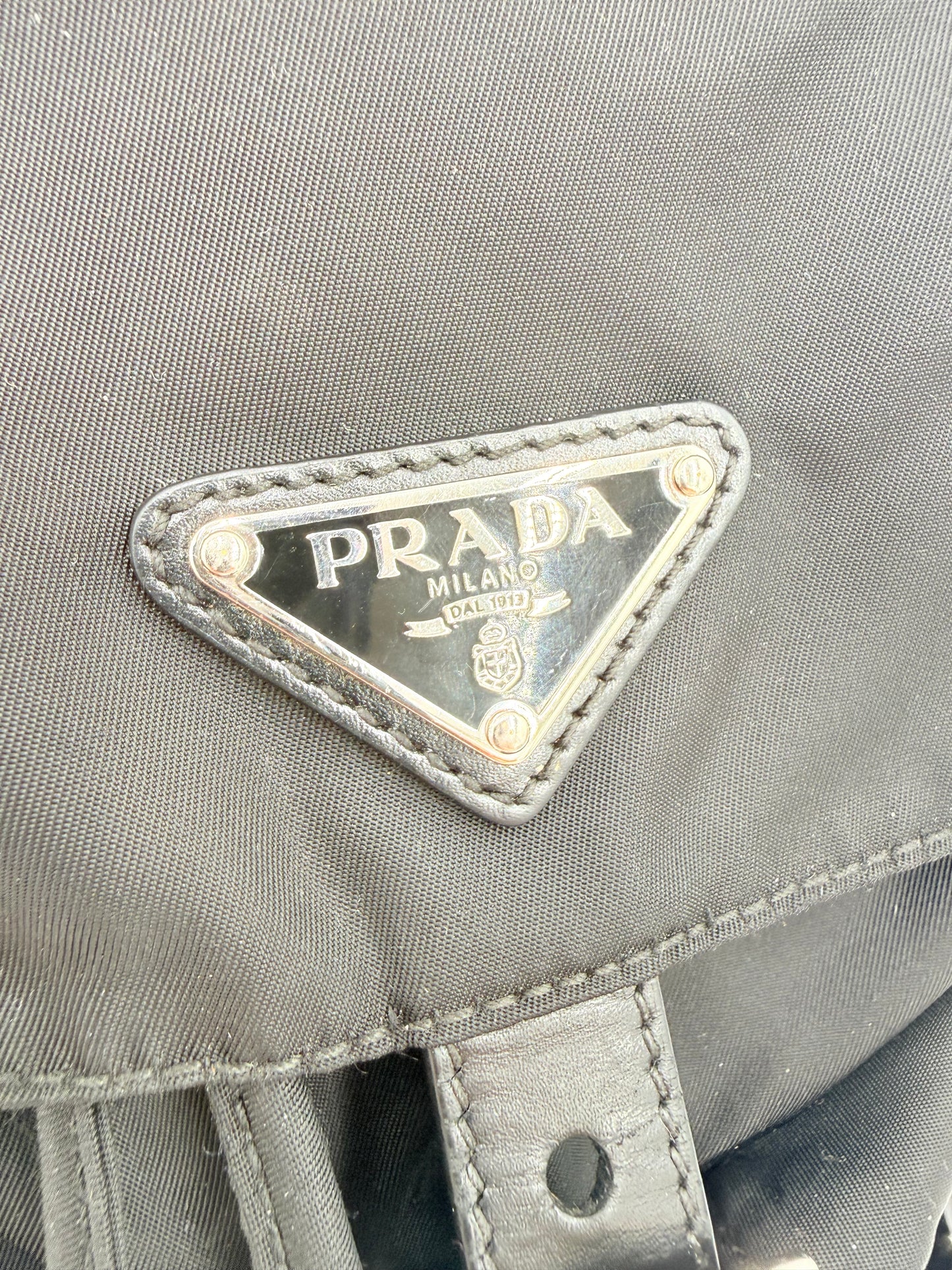 Backpack Luxury Designer By Prada In Black, Size:Small
