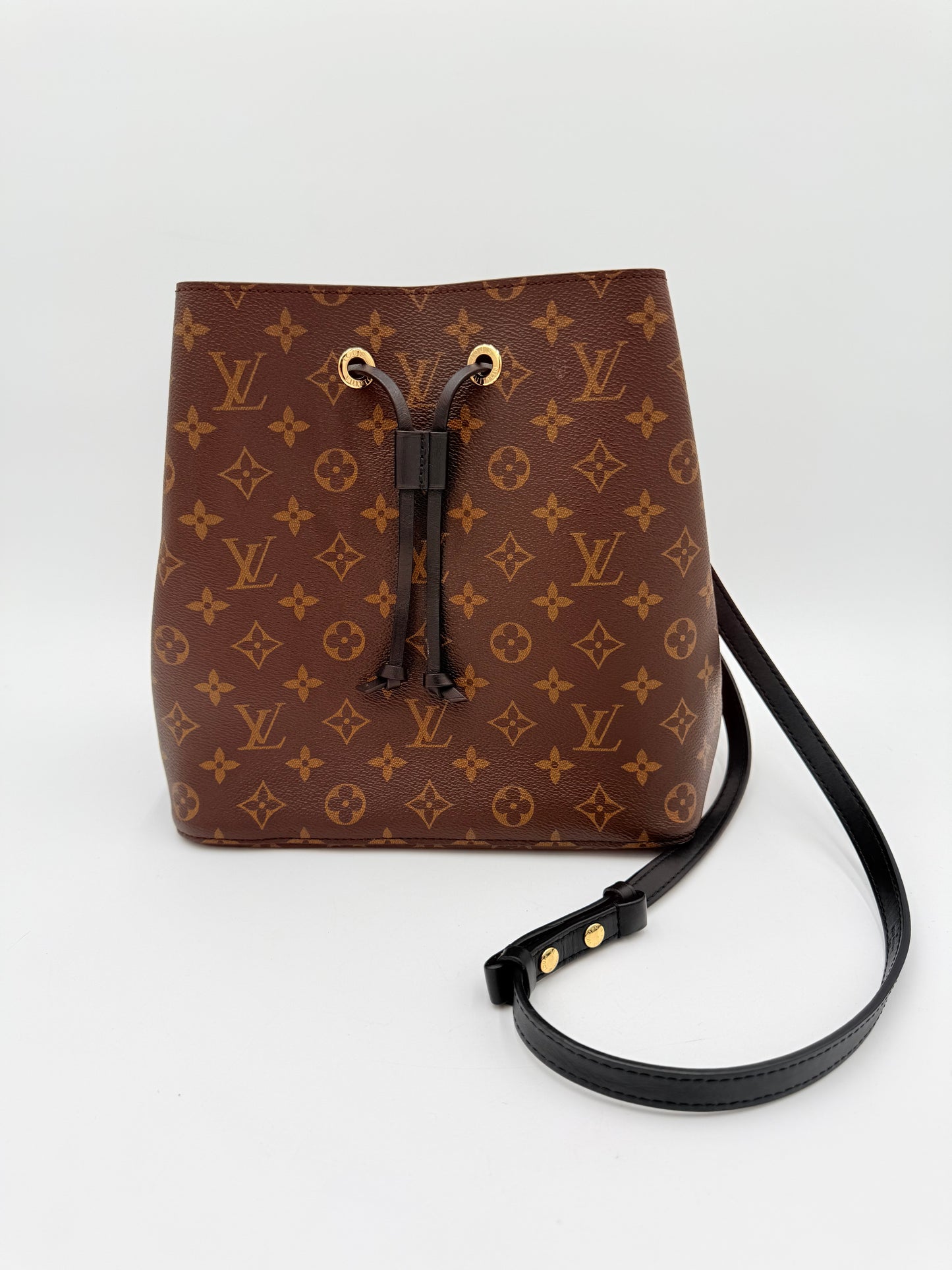 Crossbody Luxury Designer By Louis Vuitton In Black & Brown, Size:Medium