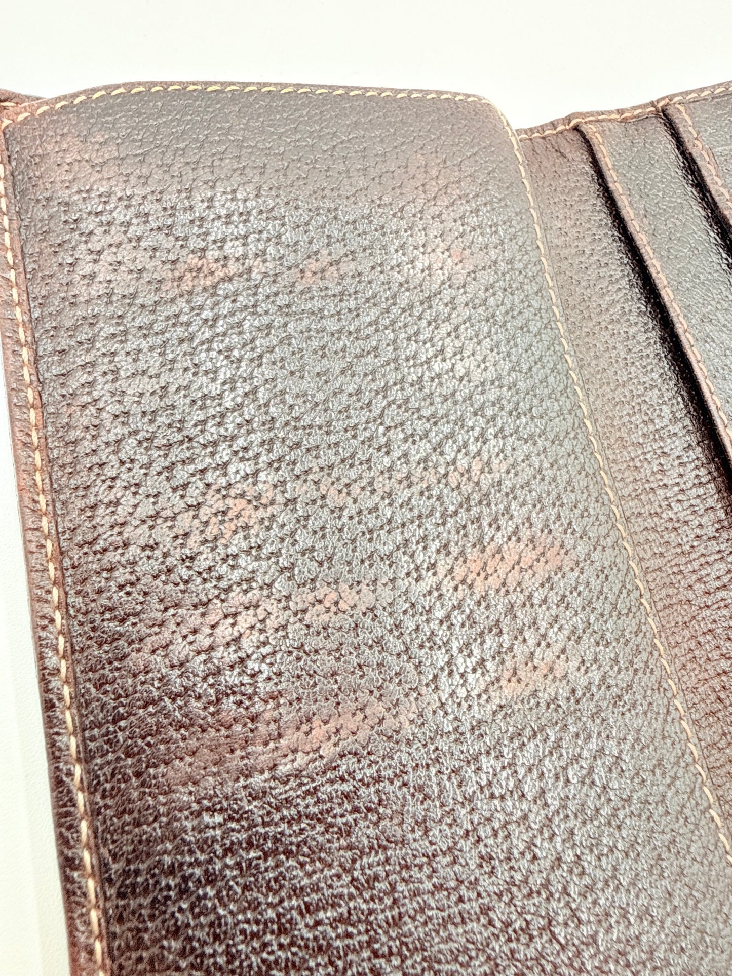 Wallet Luxury Designer By Gucci In Brown, Size:Large