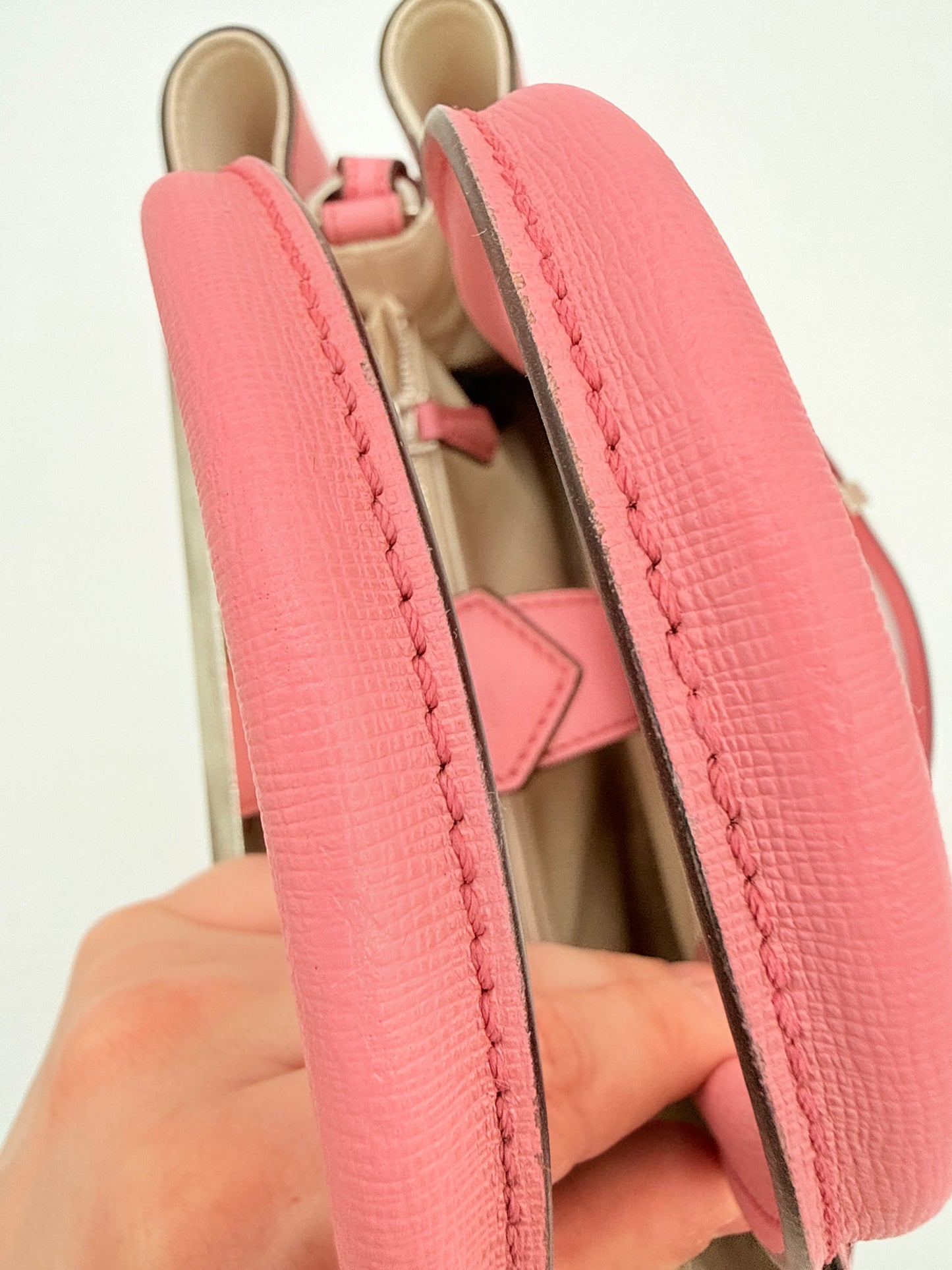 Handbag Luxury Designer By Fendi In Pink, Size:Medium