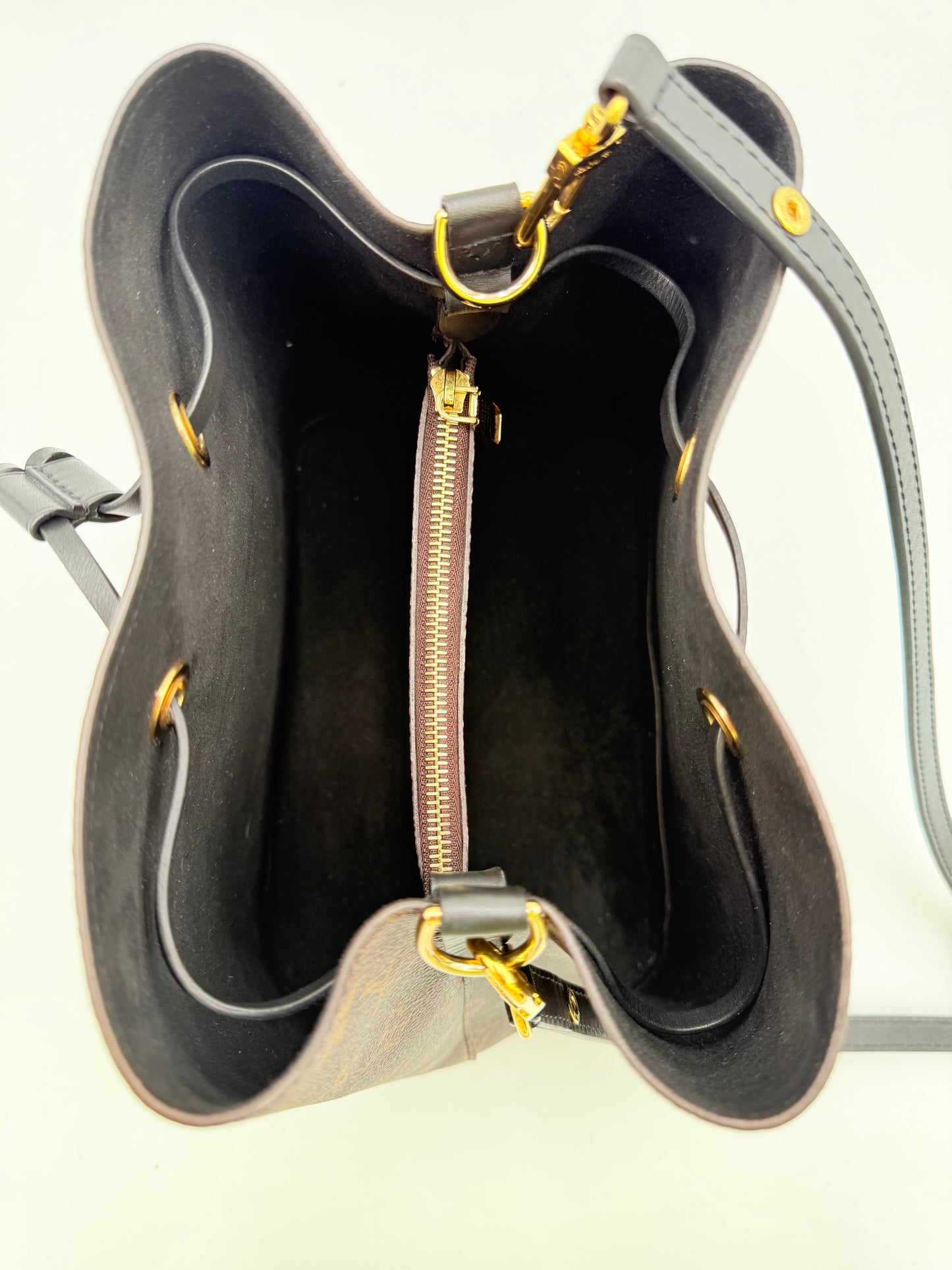 Crossbody Luxury Designer By Louis Vuitton In Black & Brown, Size:Medium